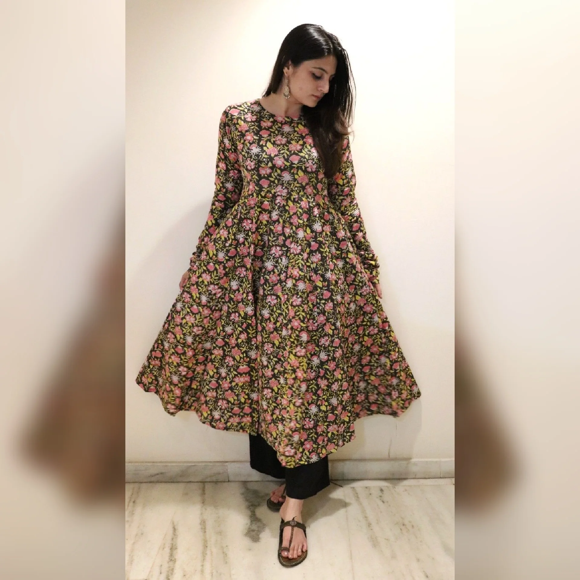 Rhea hand block kameez - Image 2
