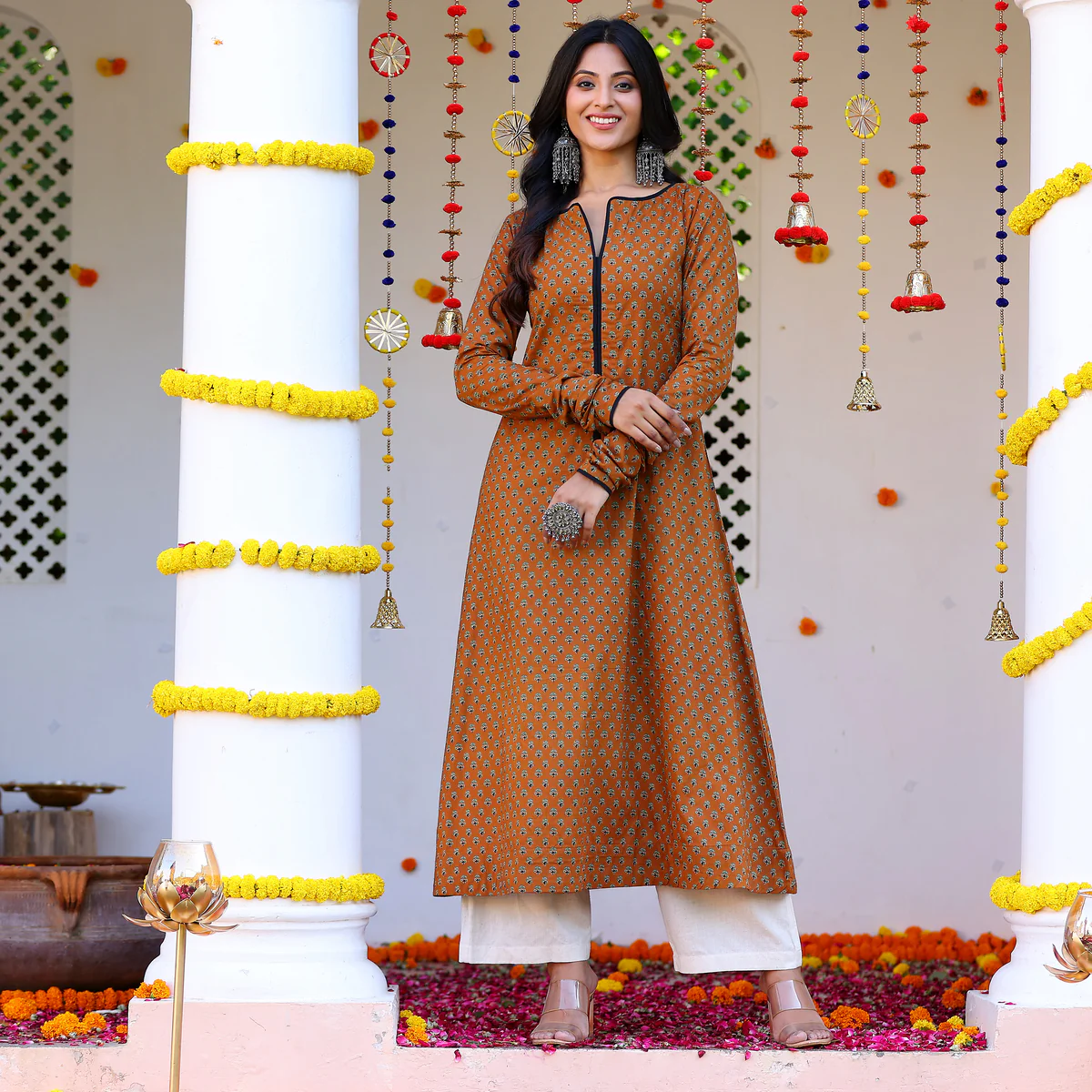 Rishvi  Cotton Printed Kurta - Image 4