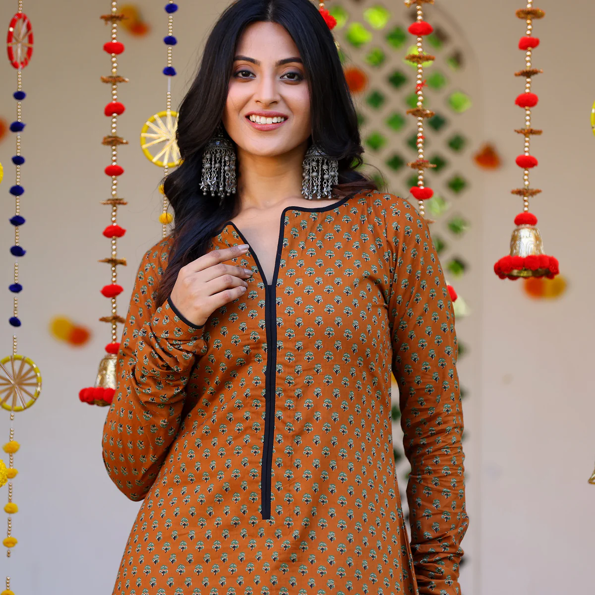 Rishvi  Cotton Printed Kurta - Image 6