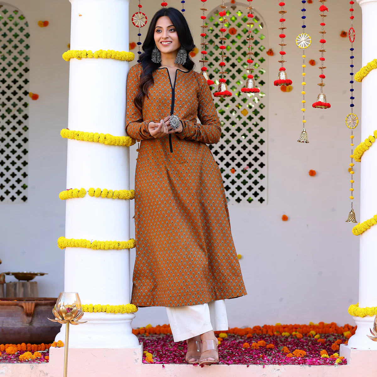 Rishvi  Cotton Printed Kurta - Image 7