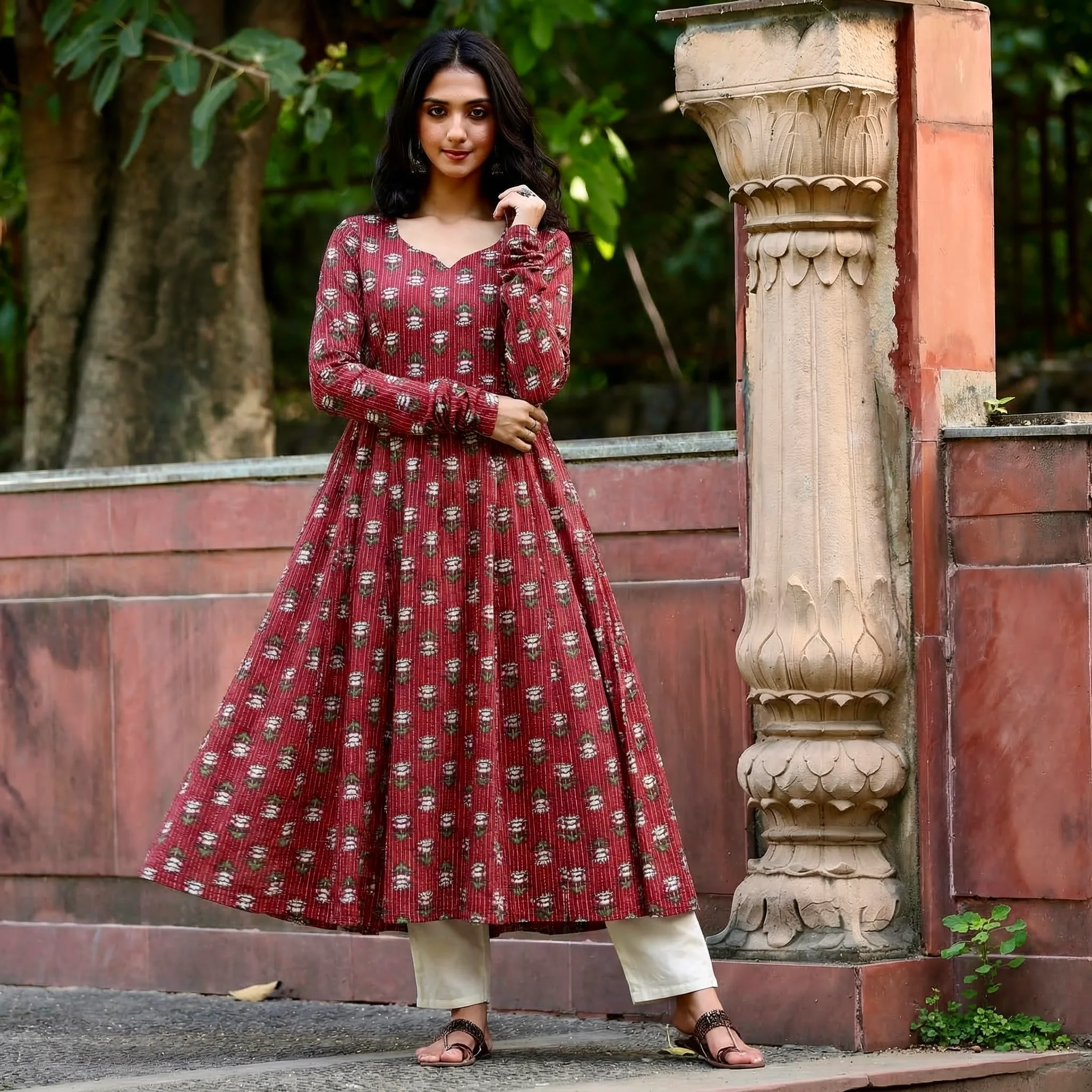 Rojassa Kantha Cotton Kurta - Image 2