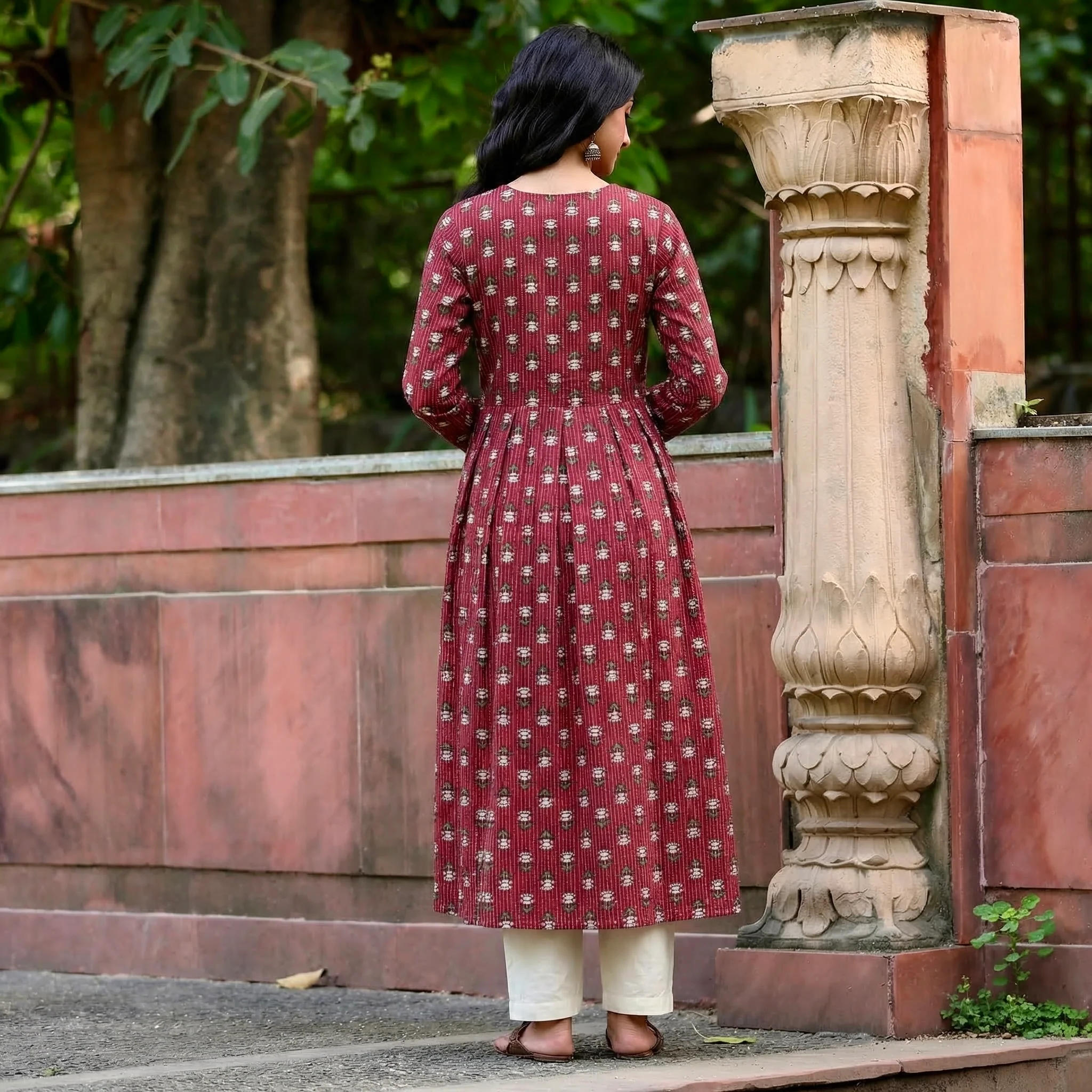 Rojassa Kantha Cotton Kurta - Image 3