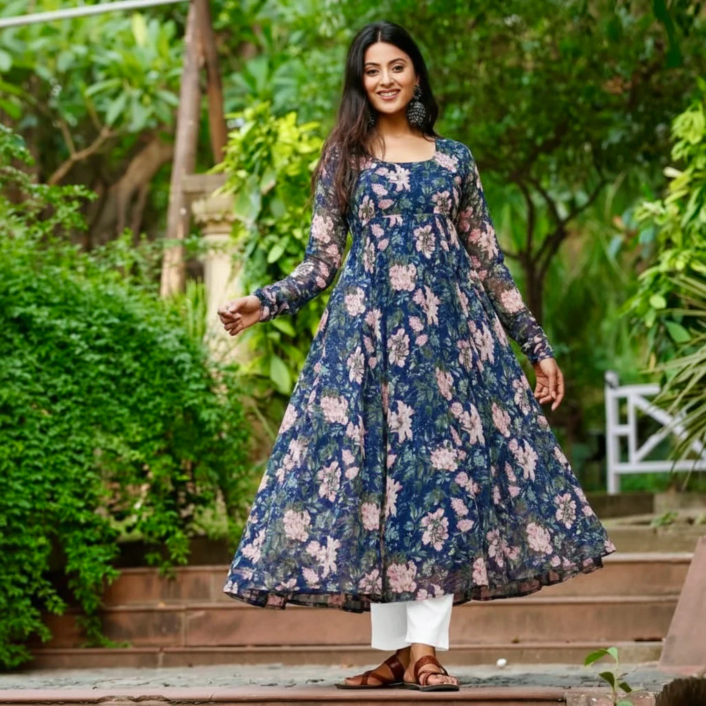 Saachi Georgette Kurta - Image 4