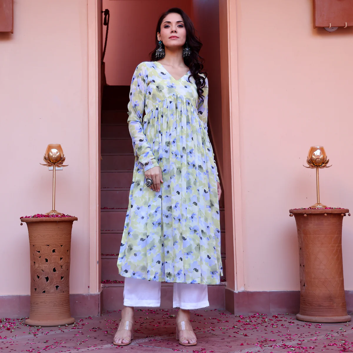 Saisa Flare Georgette Kurta - Image 2