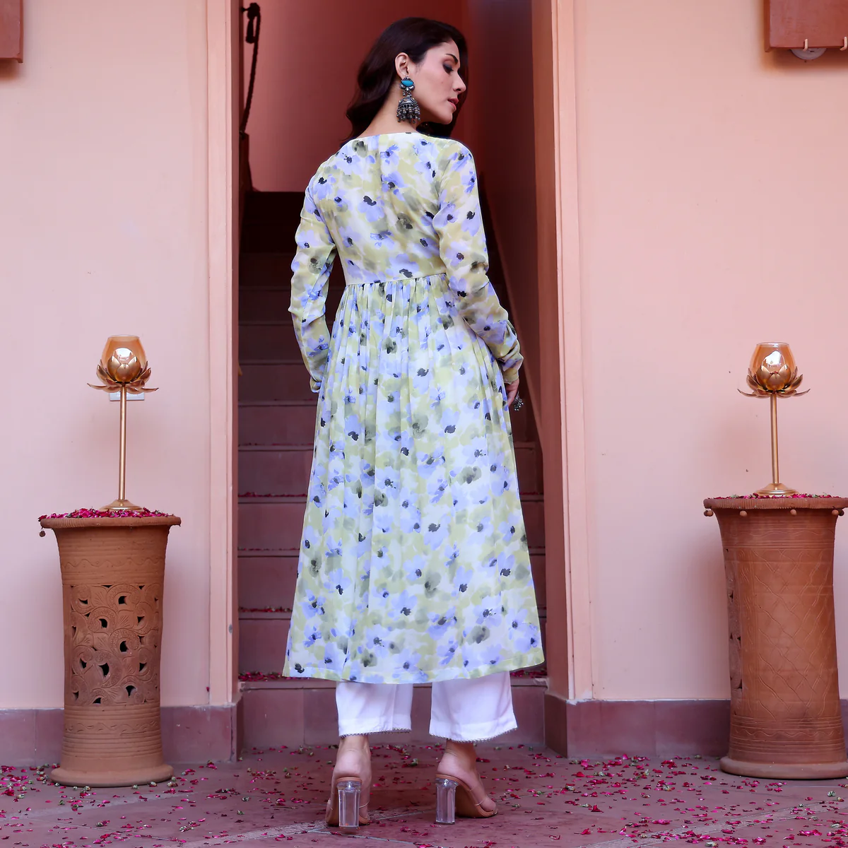 Saisa Flare Georgette Kurta - Image 8