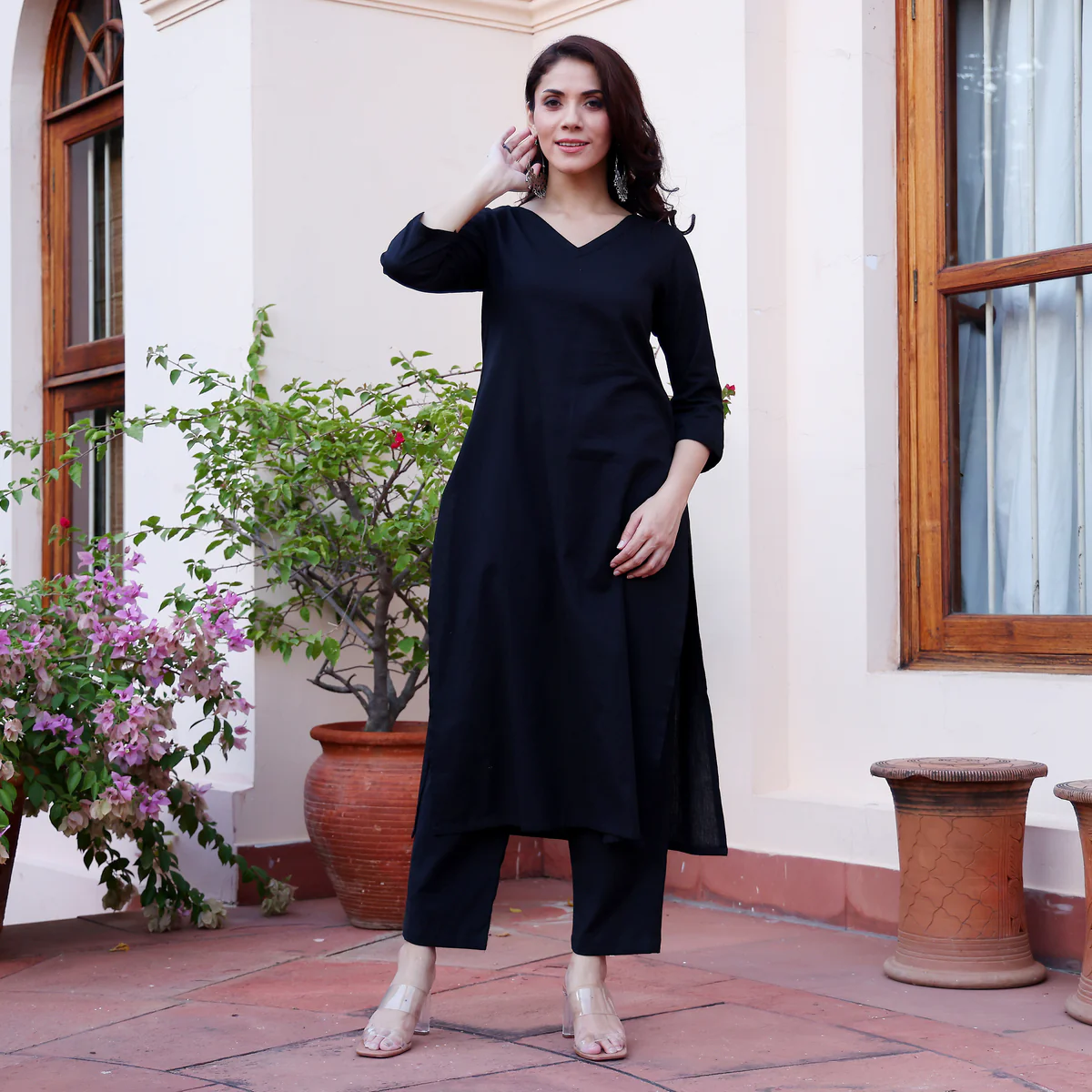 Shibra Black Cotton Set - Image 4