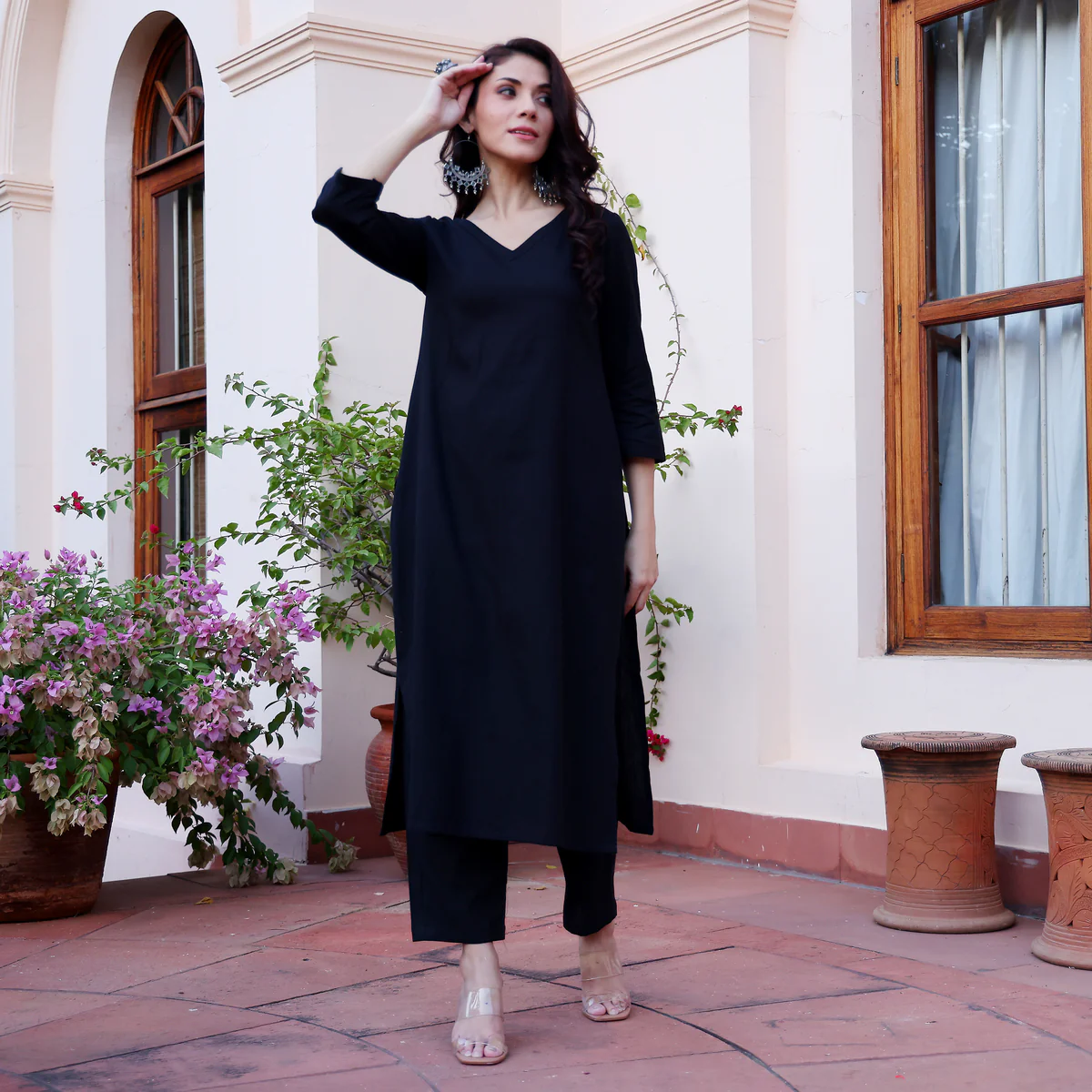 Shibra Black Cotton Set - Image 7