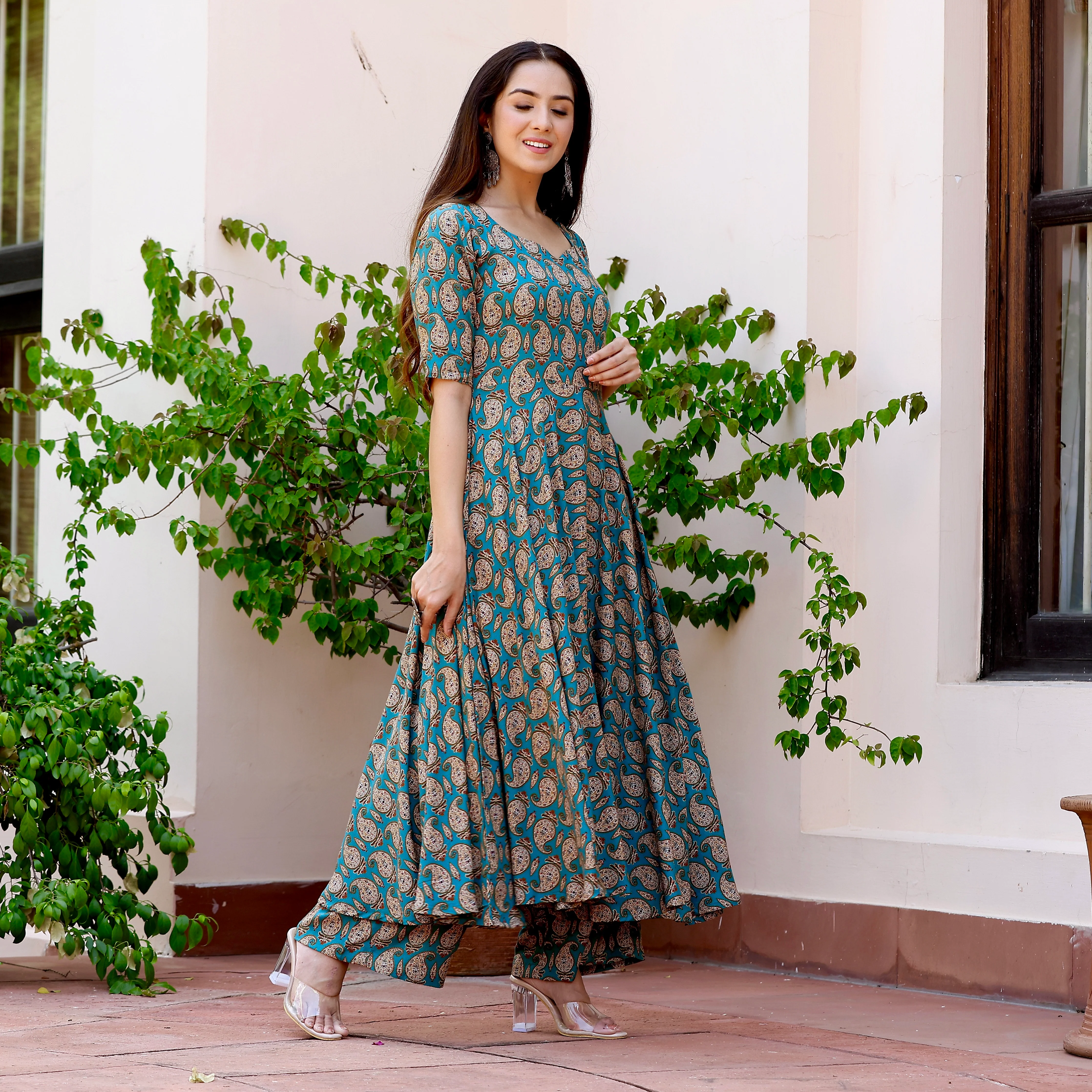 Sarika Rayon Gher set - Image 2