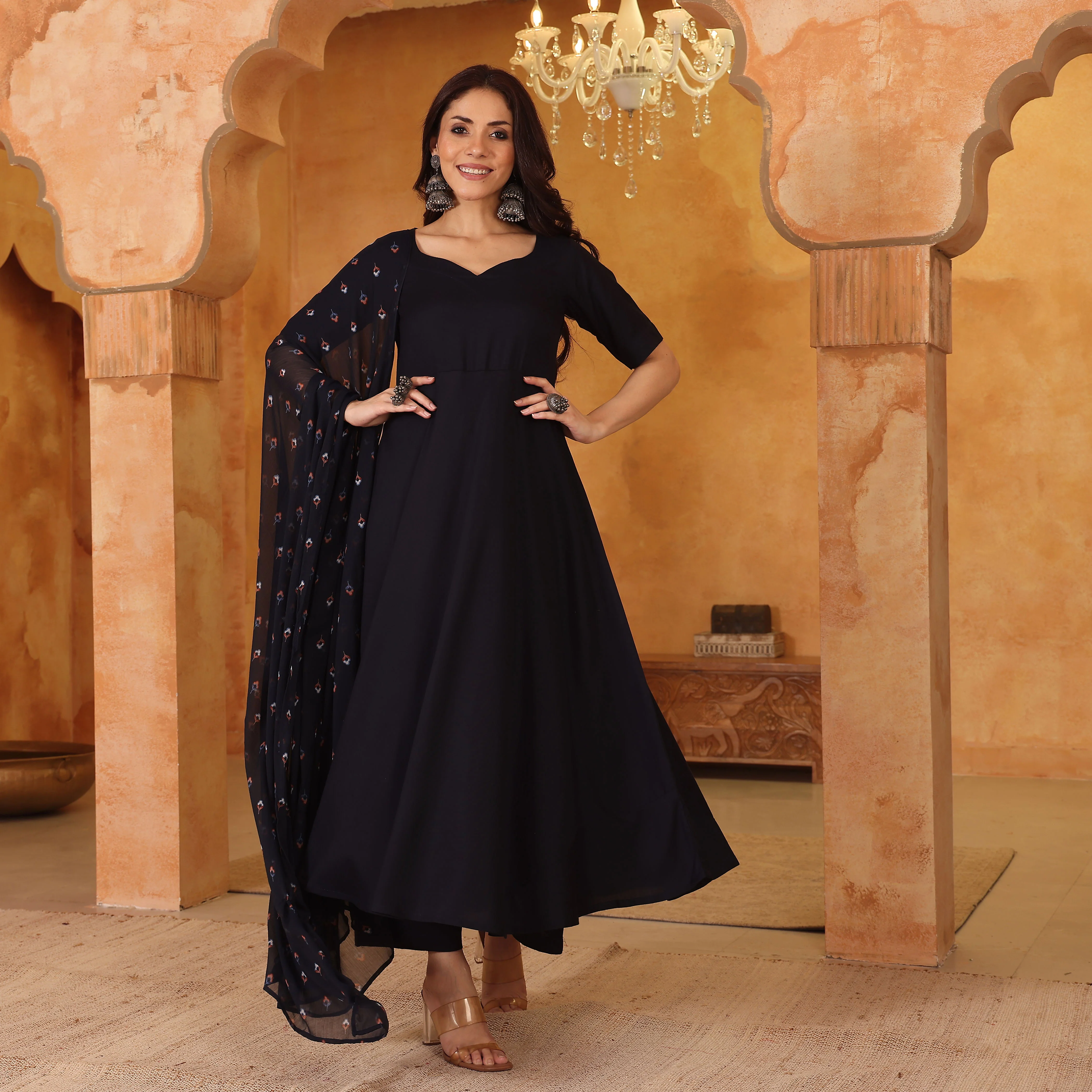 Ranaya Blue Rayon Set - Image 4