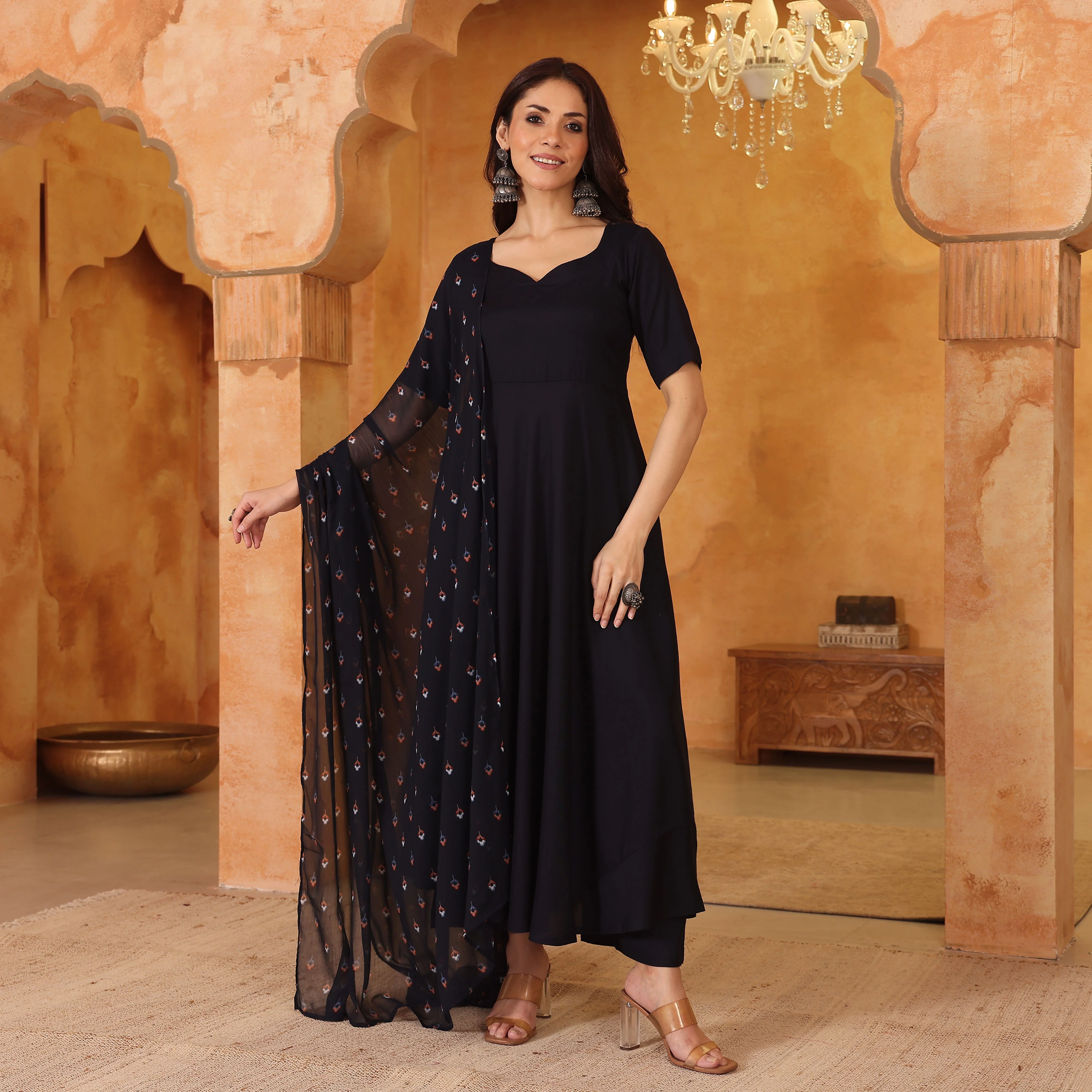 Ranaya Blue Rayon Set - Image 5