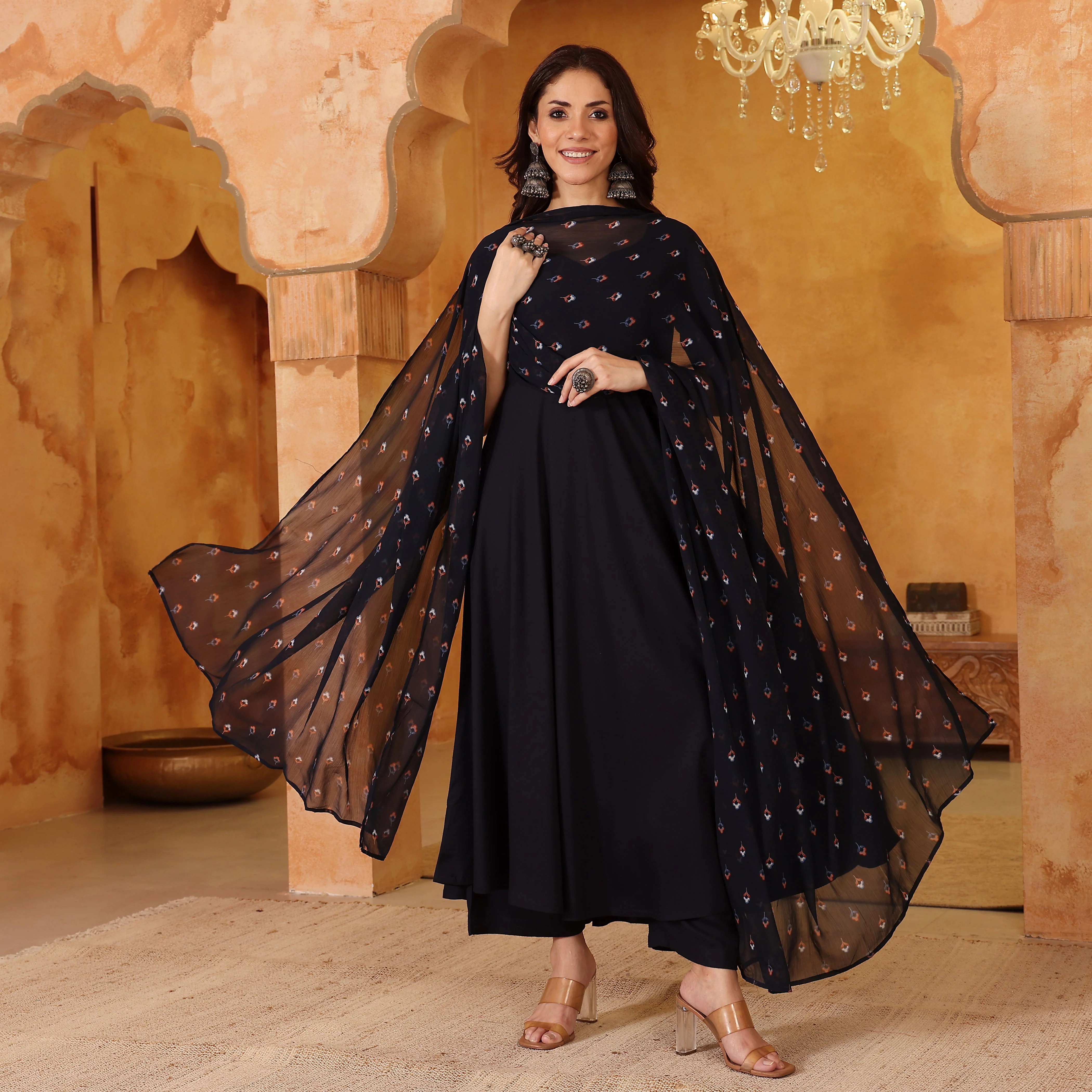 Ranaya Blue Rayon Set - Image 6