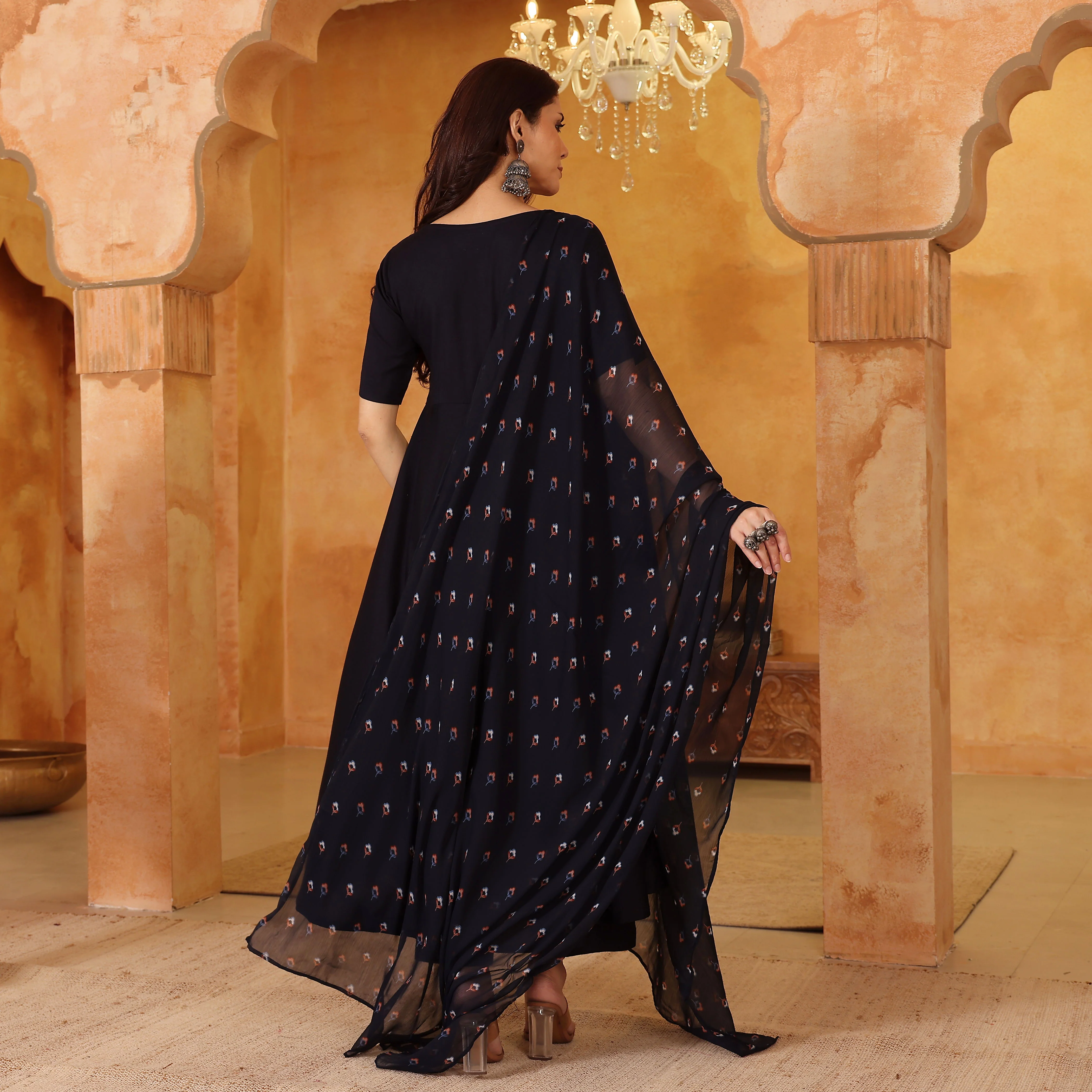 Ranaya Blue Rayon Set - Image 7