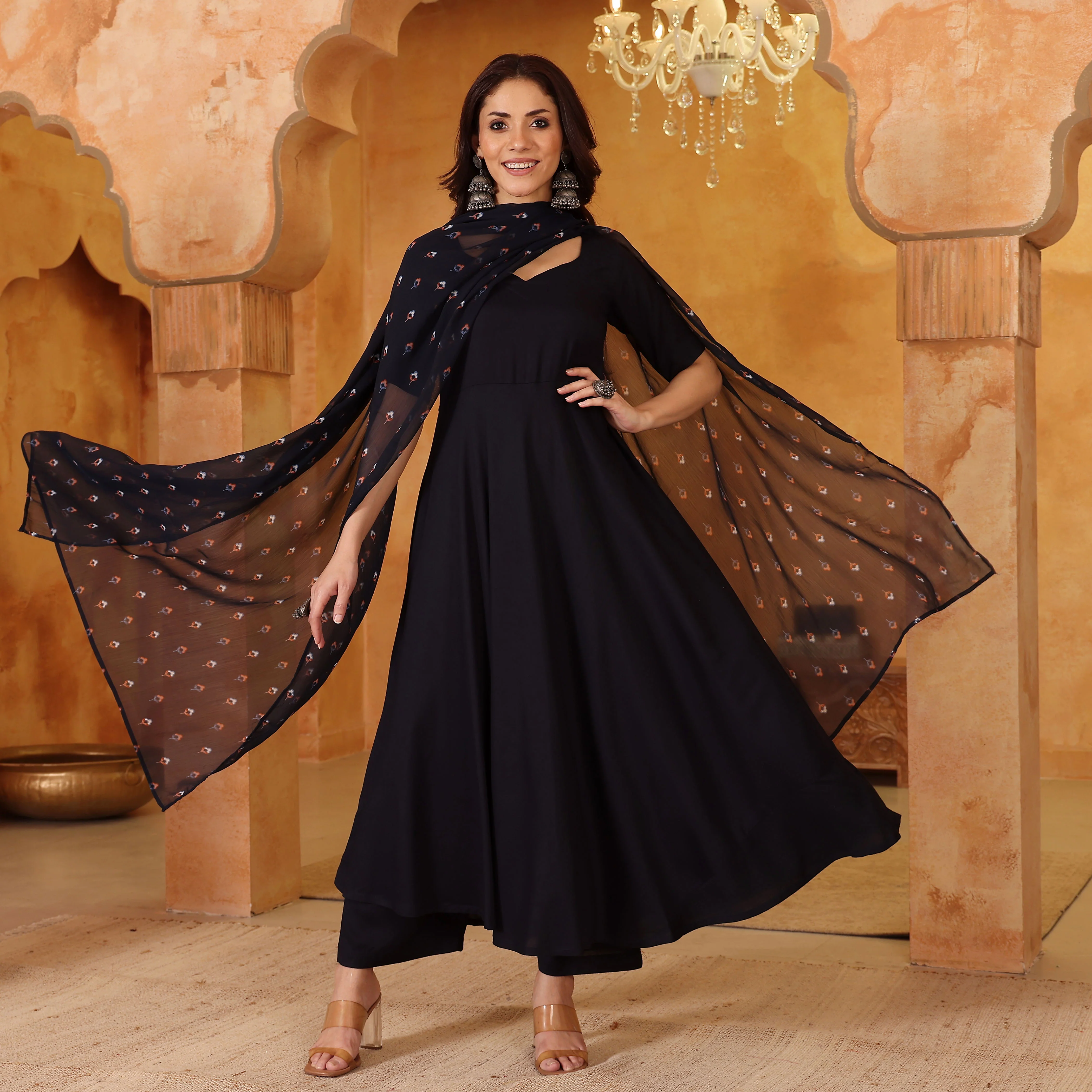 Ranaya Blue Rayon Set - Image 9