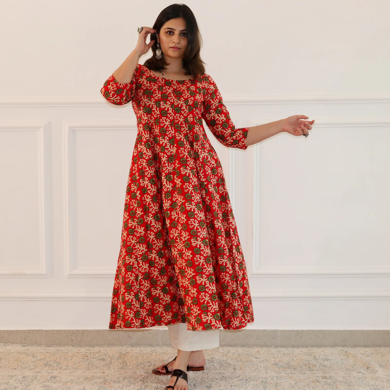 Savira Cotton Kalidar Kurta - Image 2