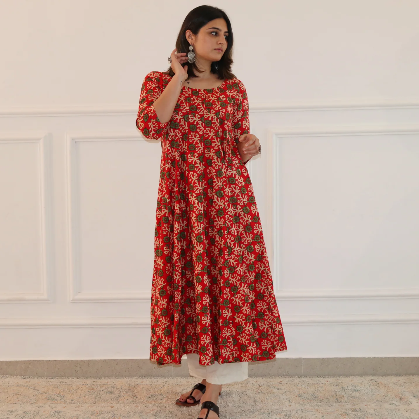 Savira Cotton Kalidar Kurta - Image 4