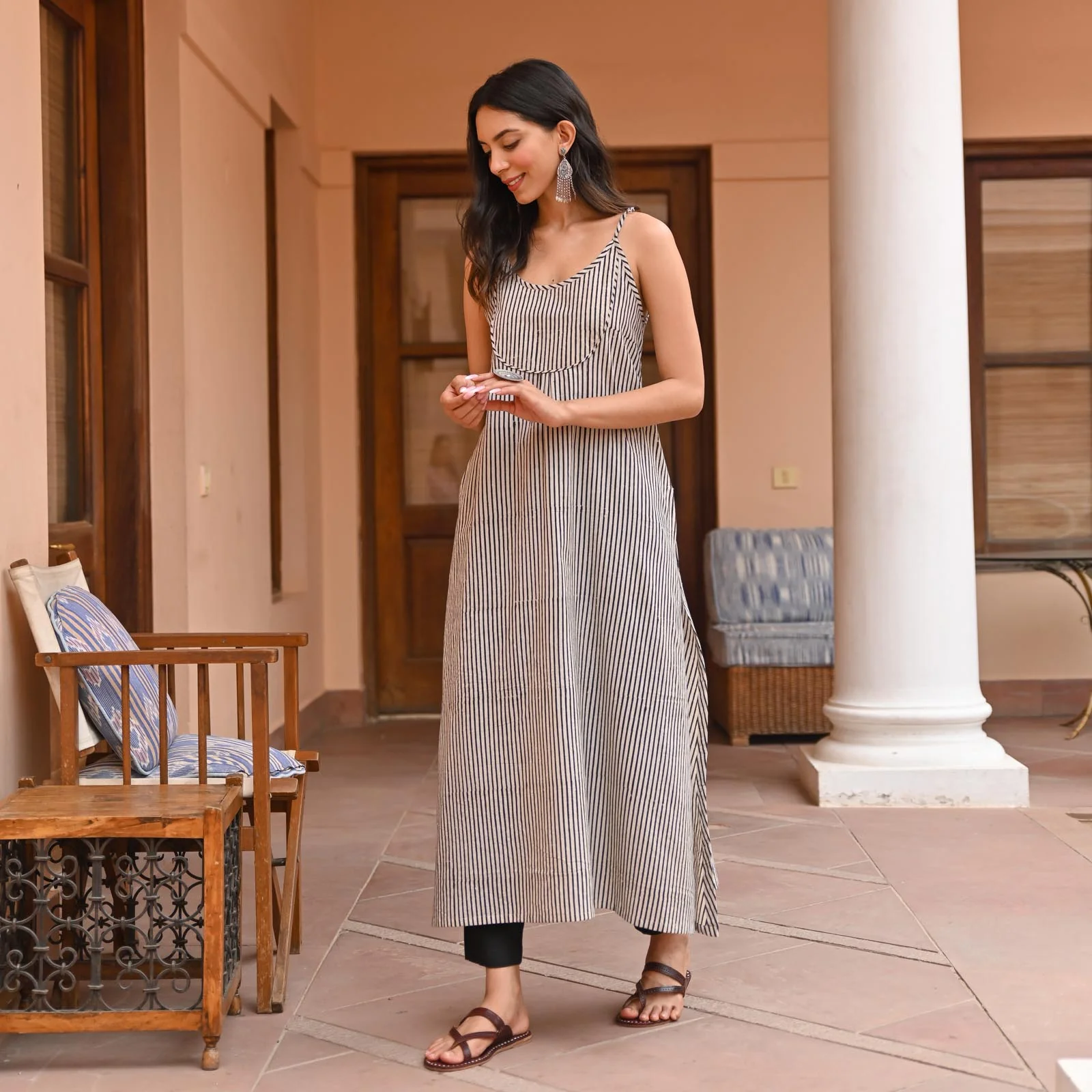 Shifa  Cotton Hand Block Printed Kurta - Image 3