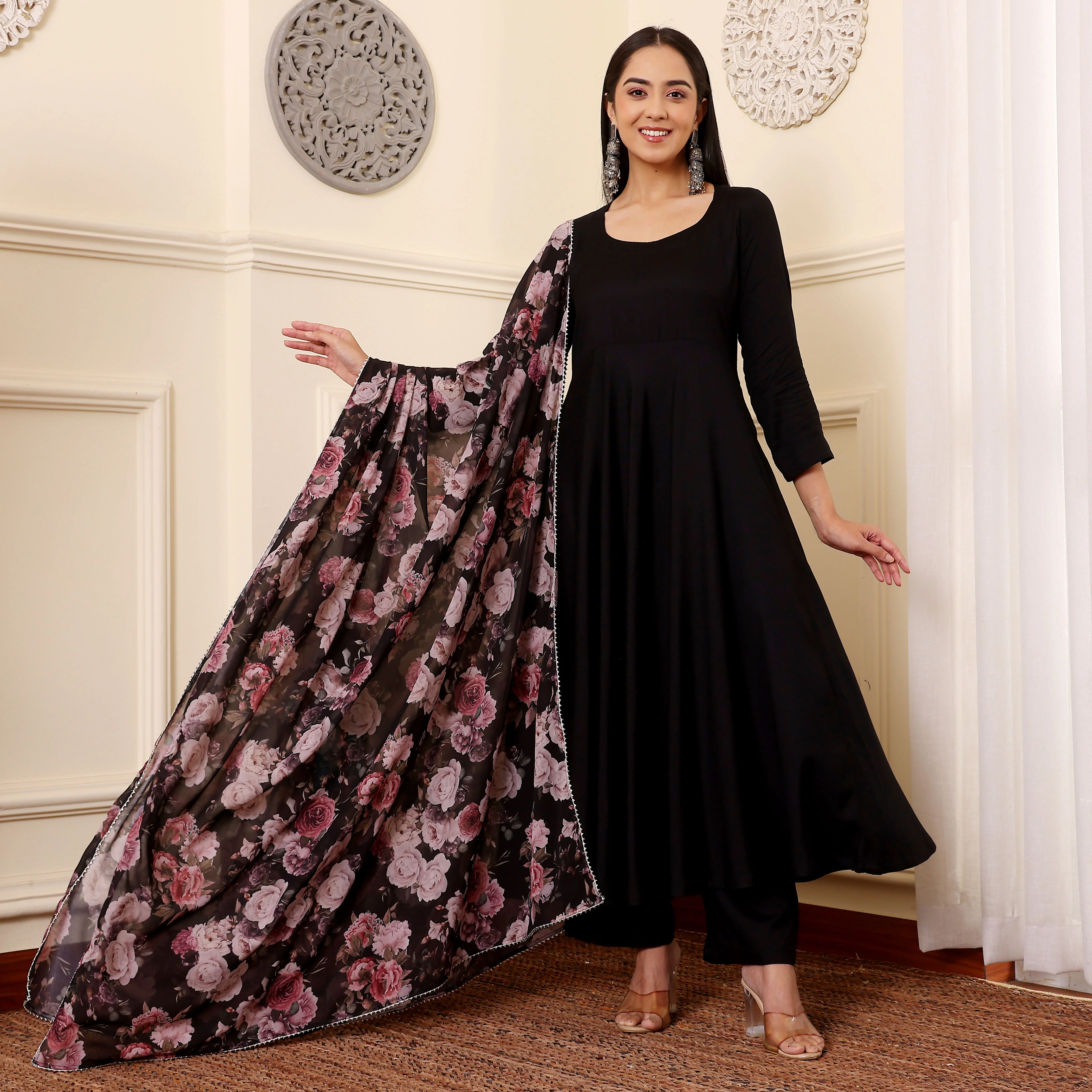 Sija Black Rayon Set - Image 2