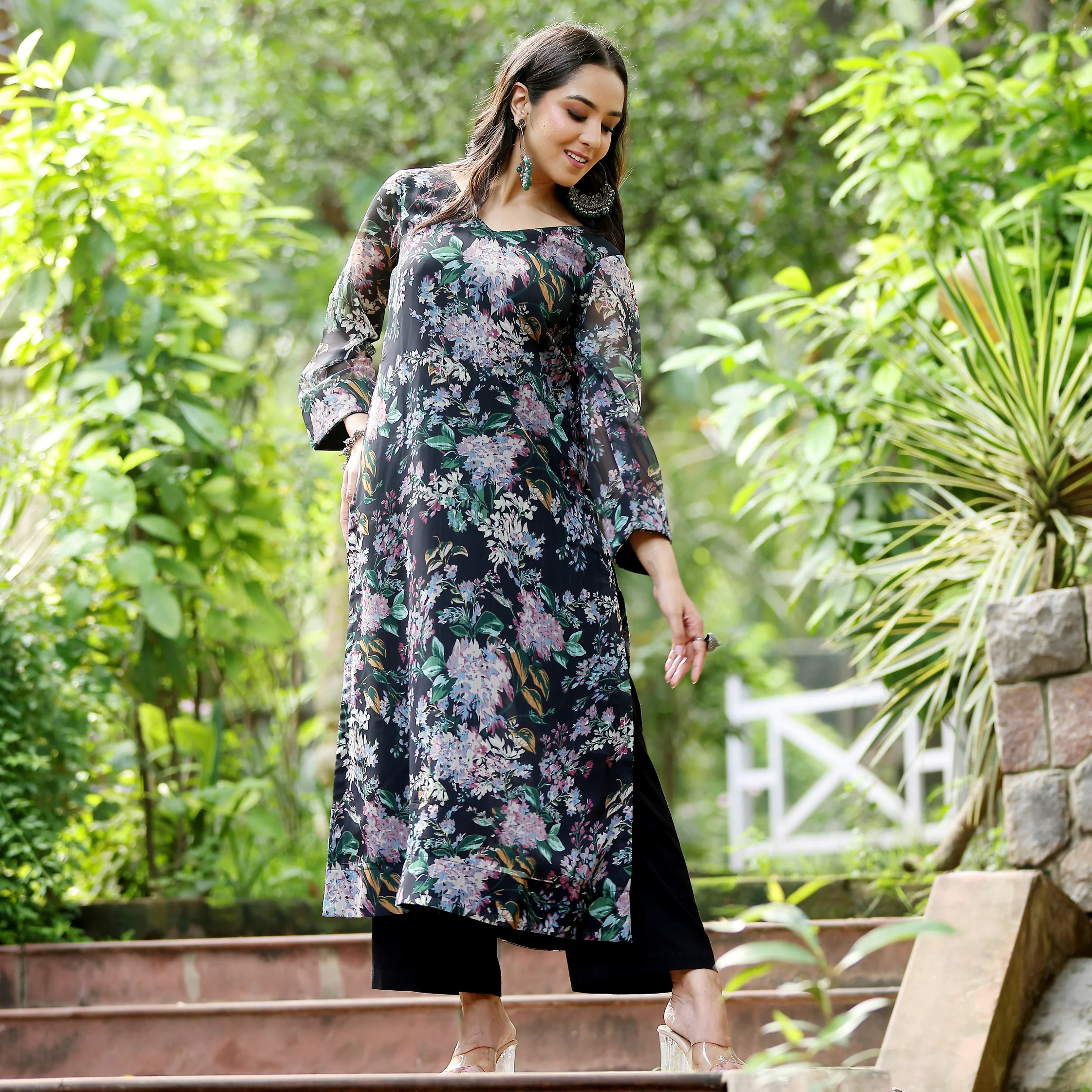 Sivi Georgette Kurta - Image 10