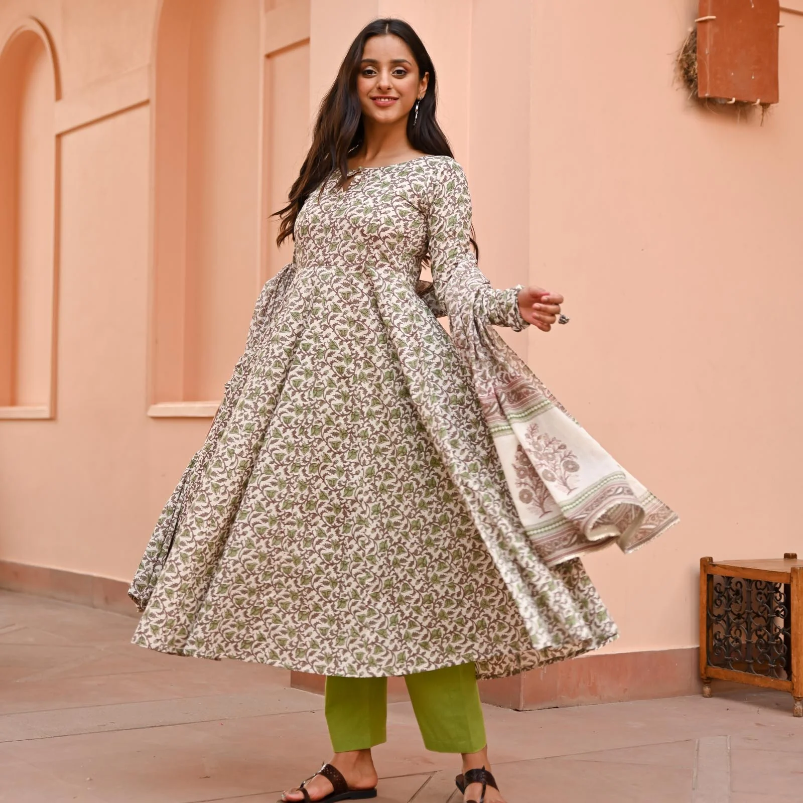 Soham Cotton Hand  Block Printed set - Image 3