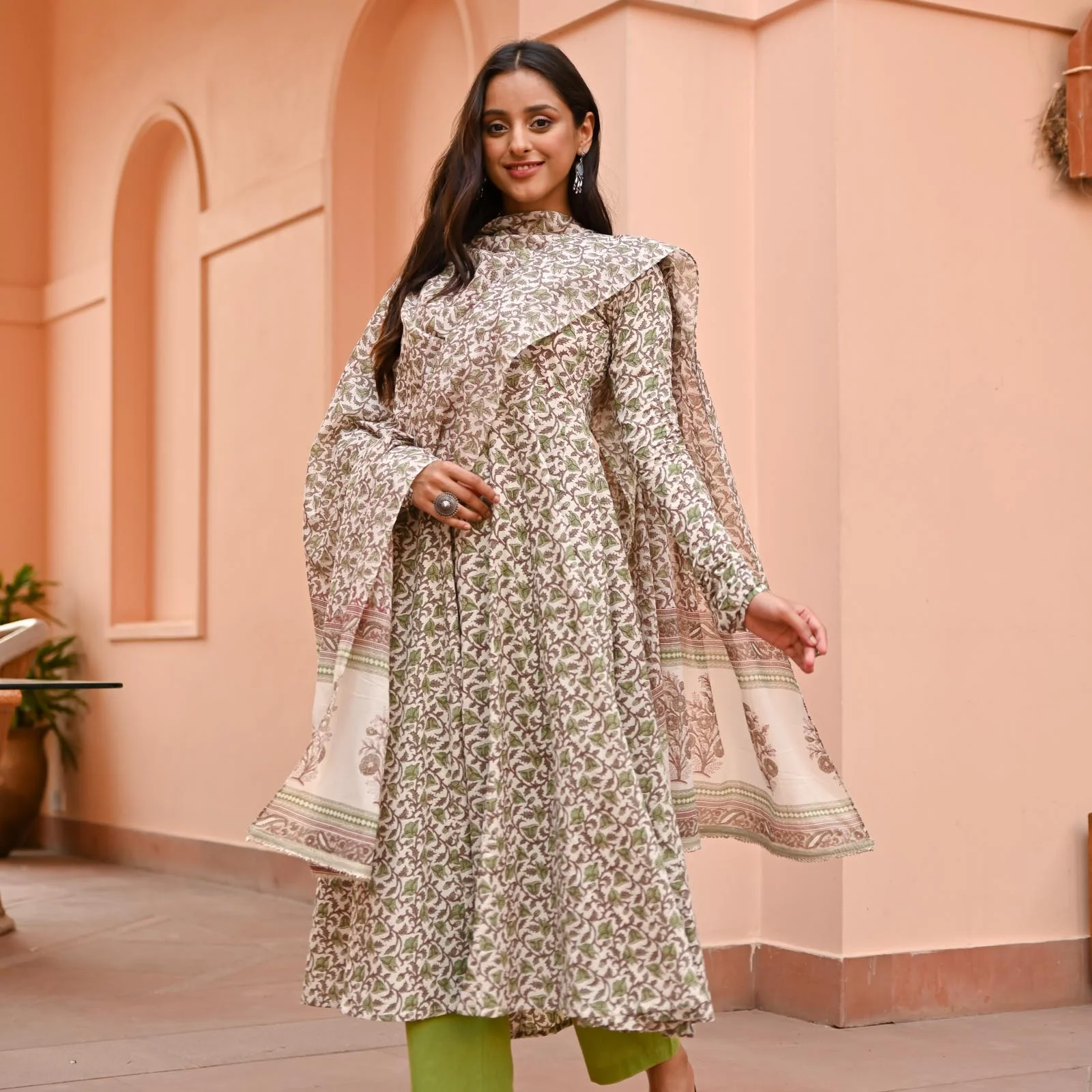 Soham Cotton Hand  Block Printed set - Image 4