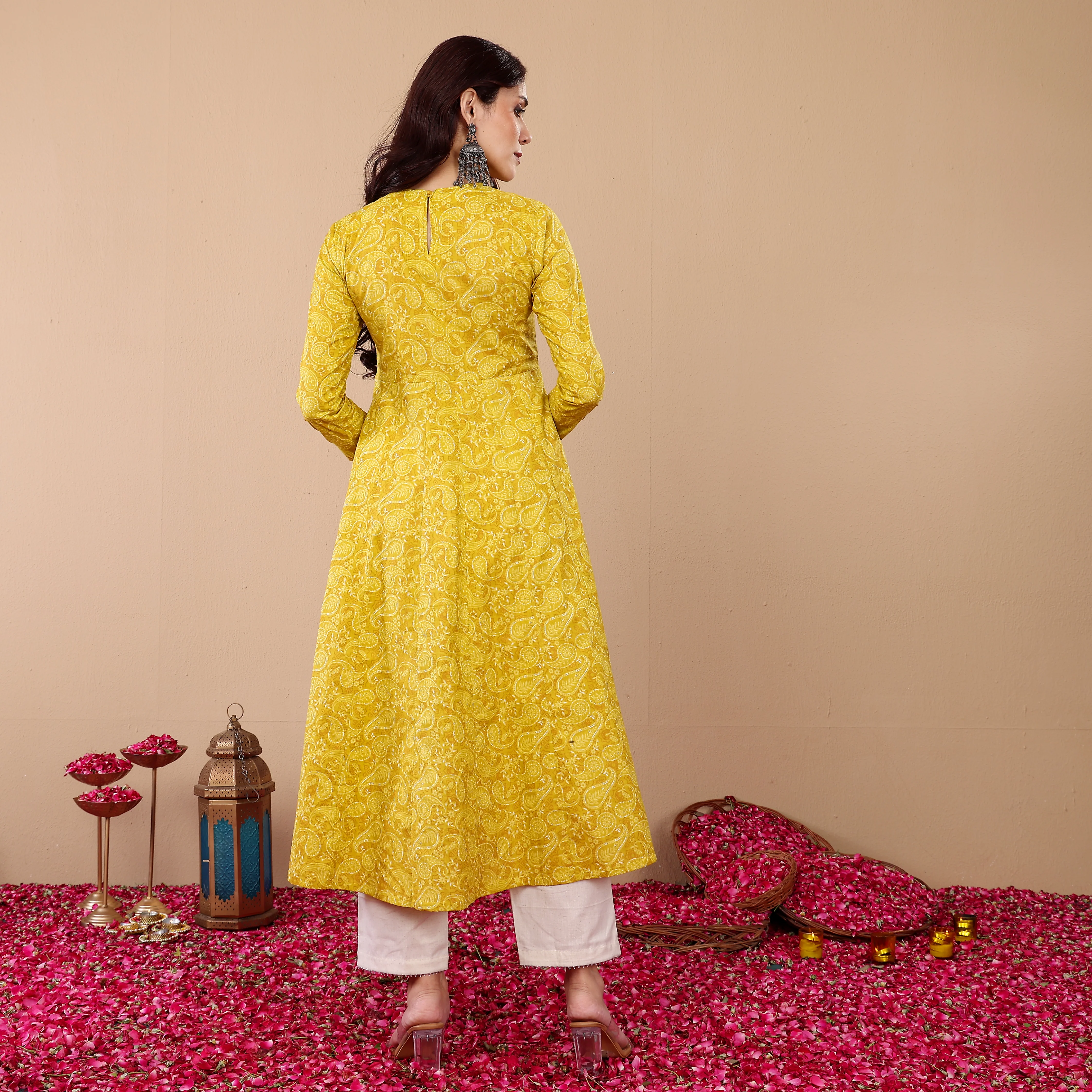 Srijaya Kalidaar Cotton Kurta - Image 8
