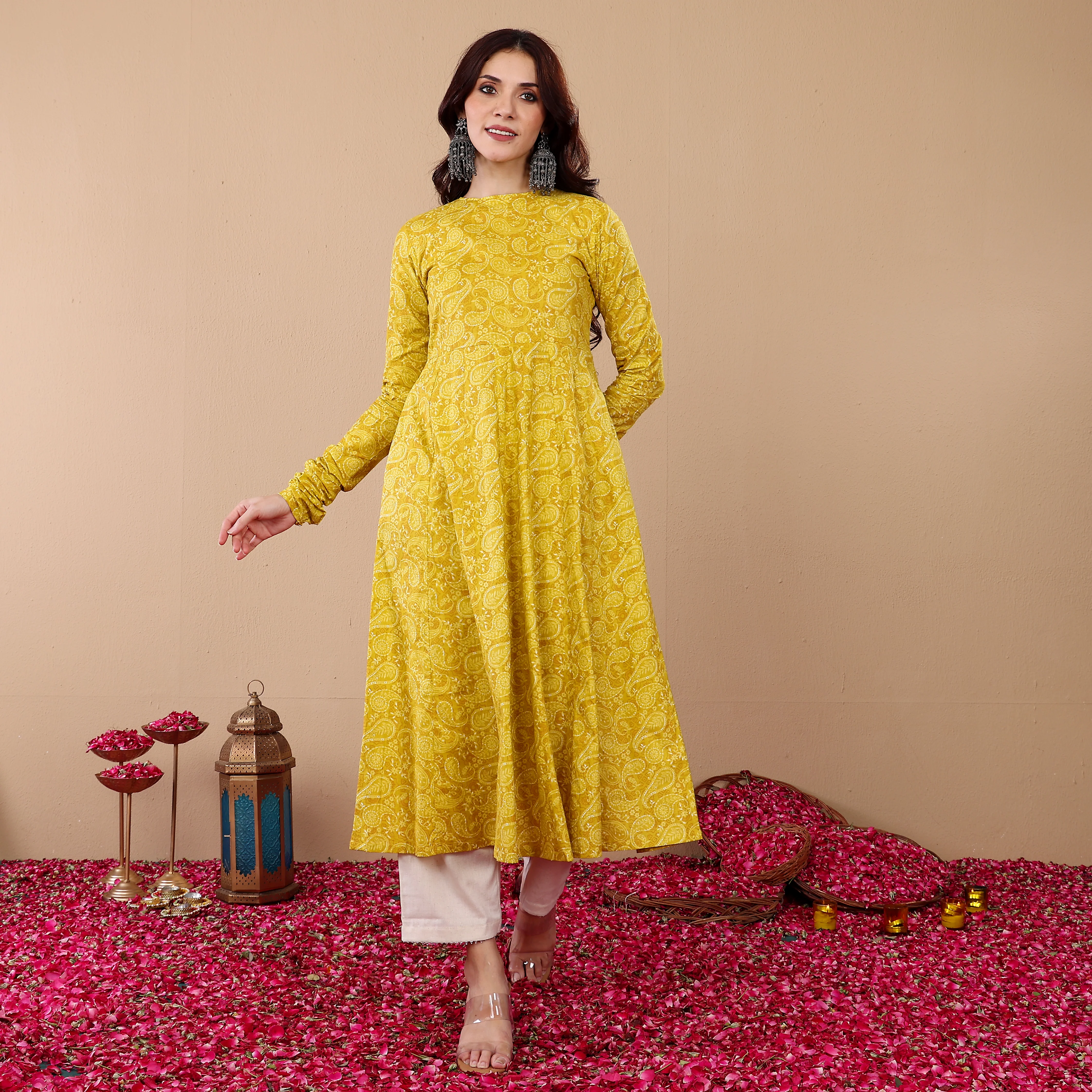 Srijaya Kalidaar Cotton Kurta - Image 9