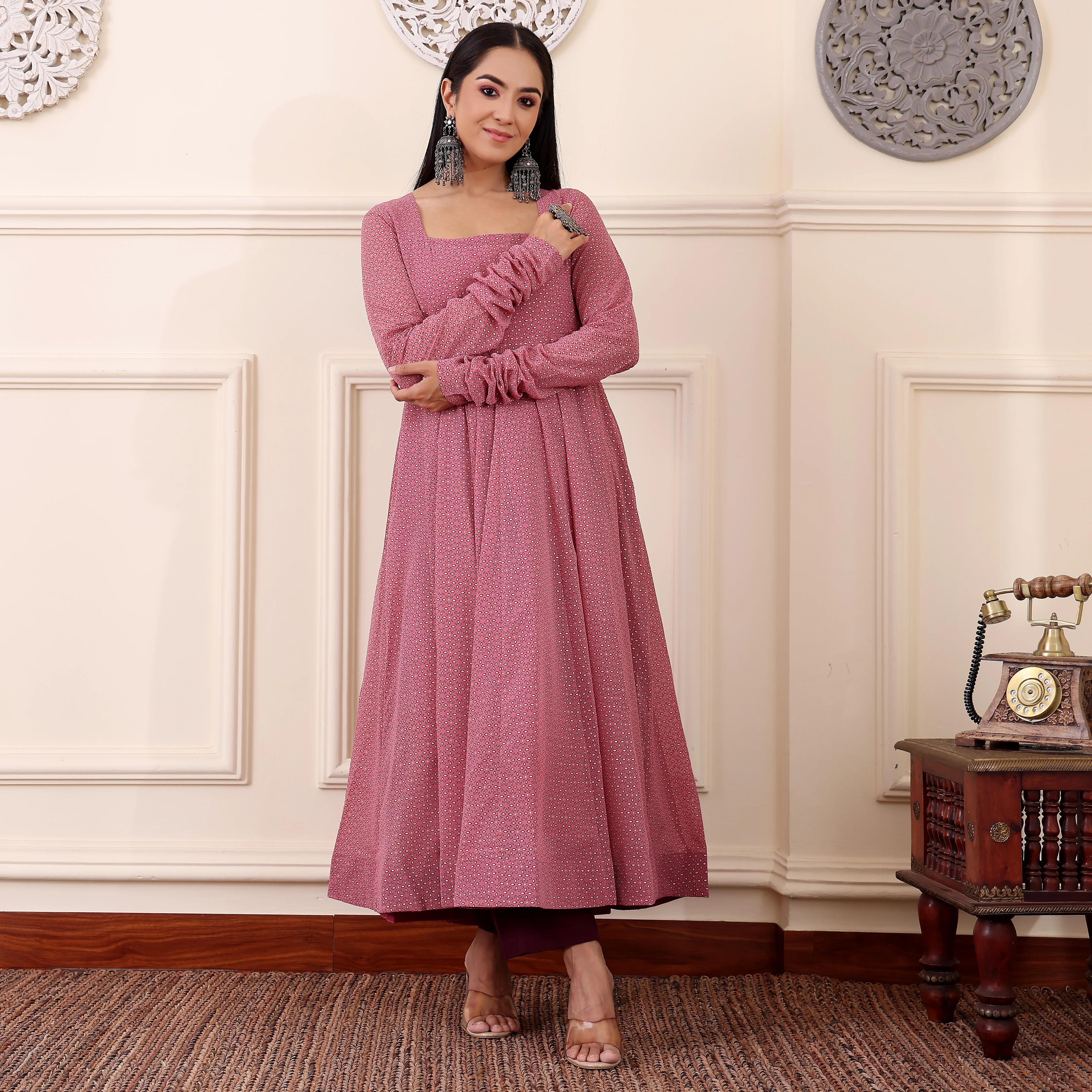 Sunanda Georgette Kalidaar Kurta - Image 7
