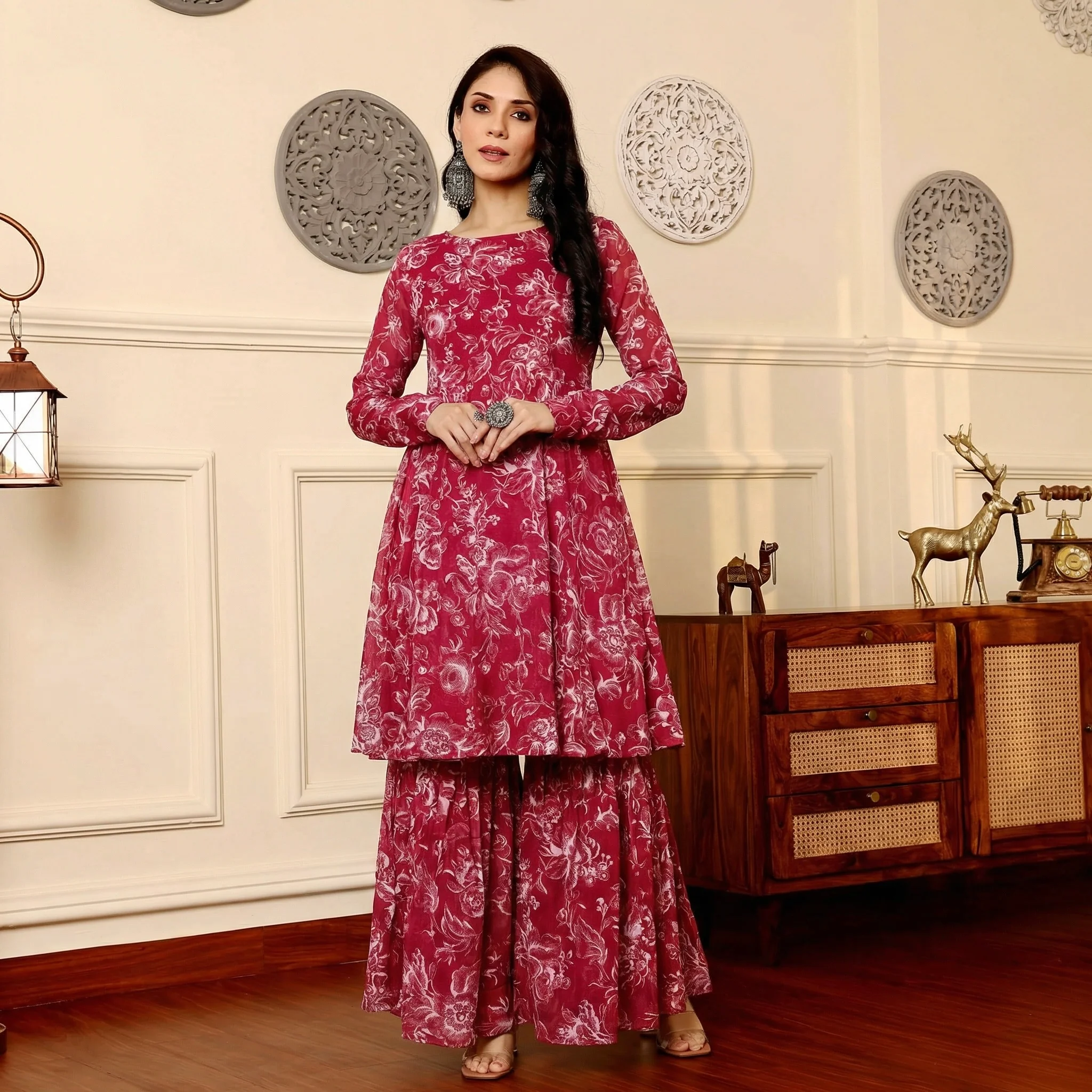 Aradhya Sharara Georgette Set - Image 4