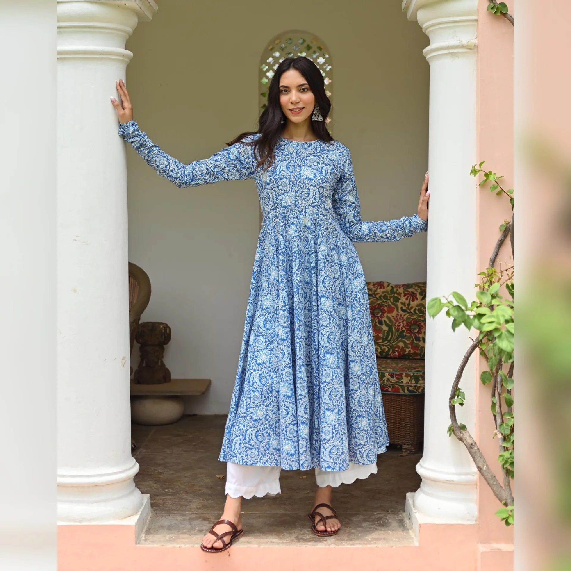 Swarna Gher Cotton Kurta - Image 2