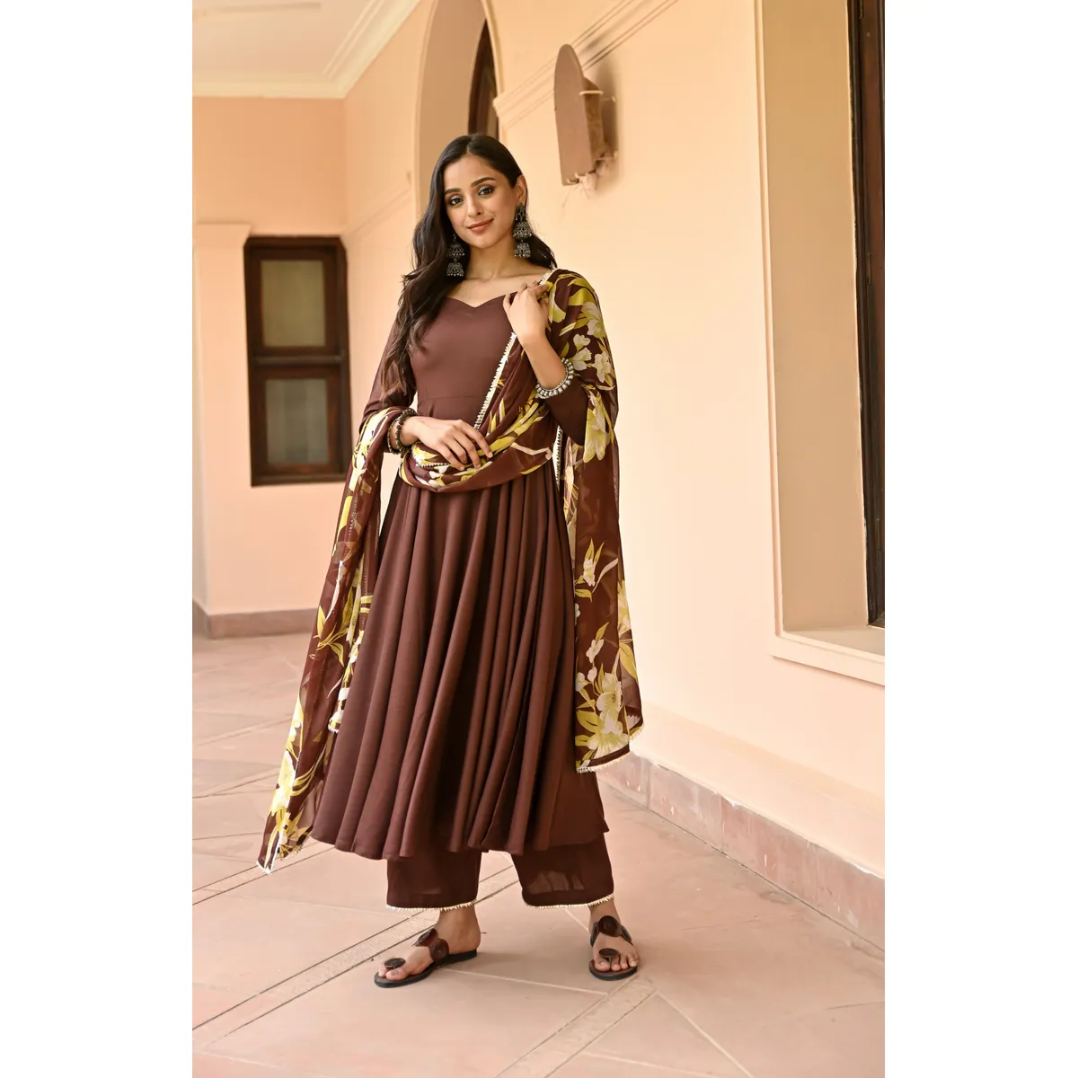 Tahira Brown Gher Set - Image 3