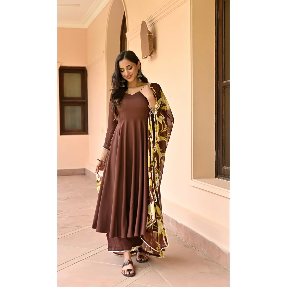 Tahira Brown Gher Set - Image 5
