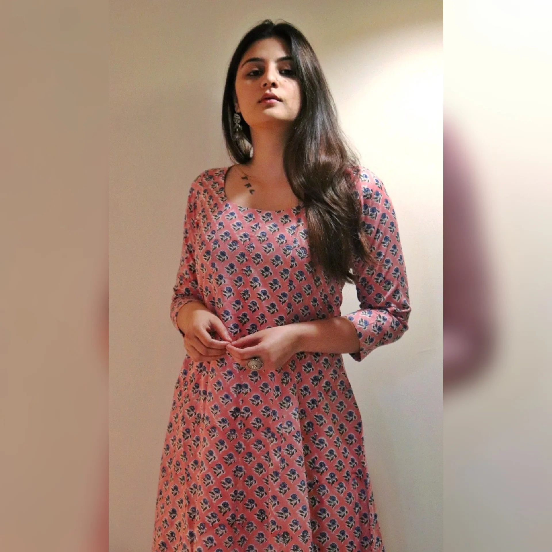 Tanvi hand block printed Kurta - Image 2