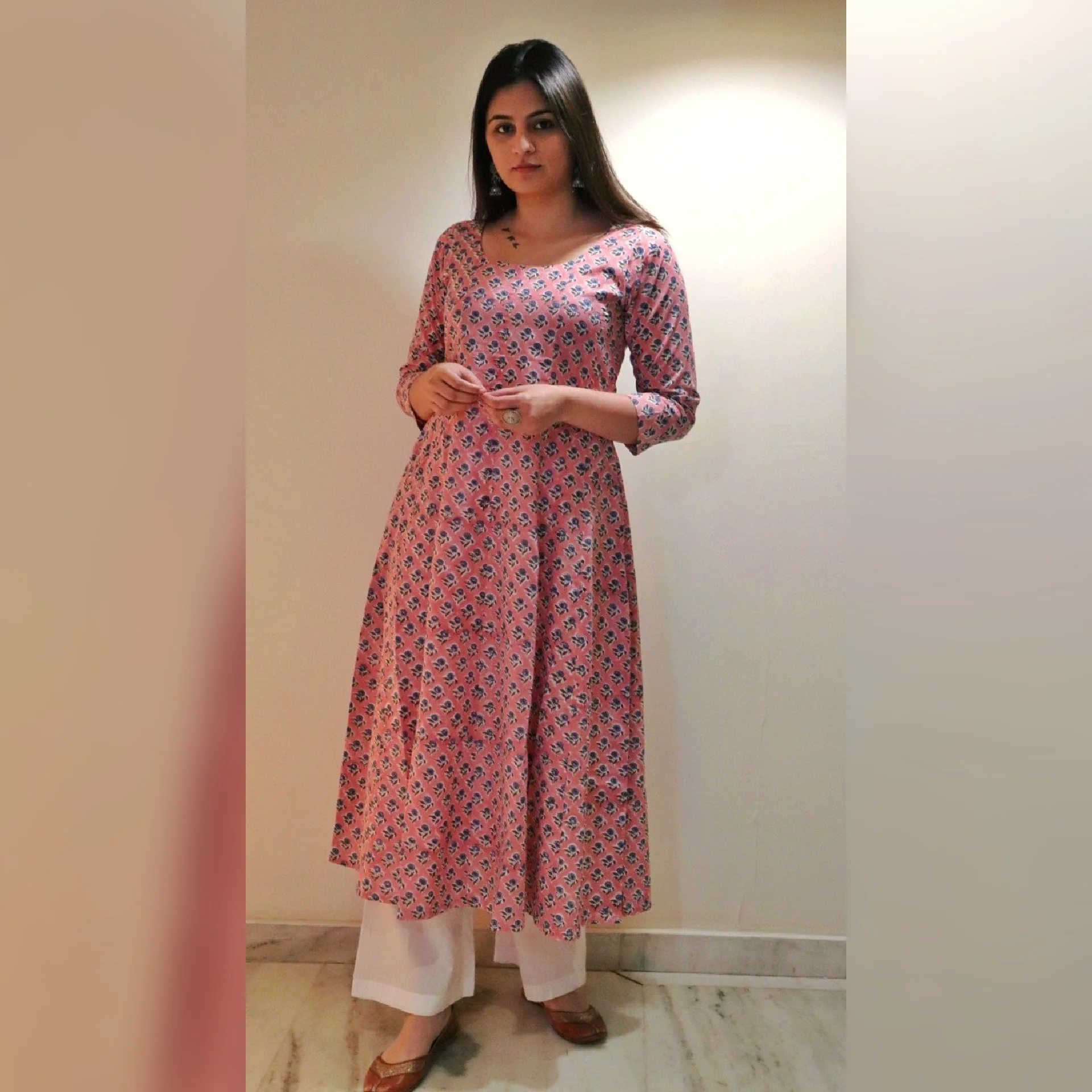 Tanvi hand block printed Kurta - Image 3