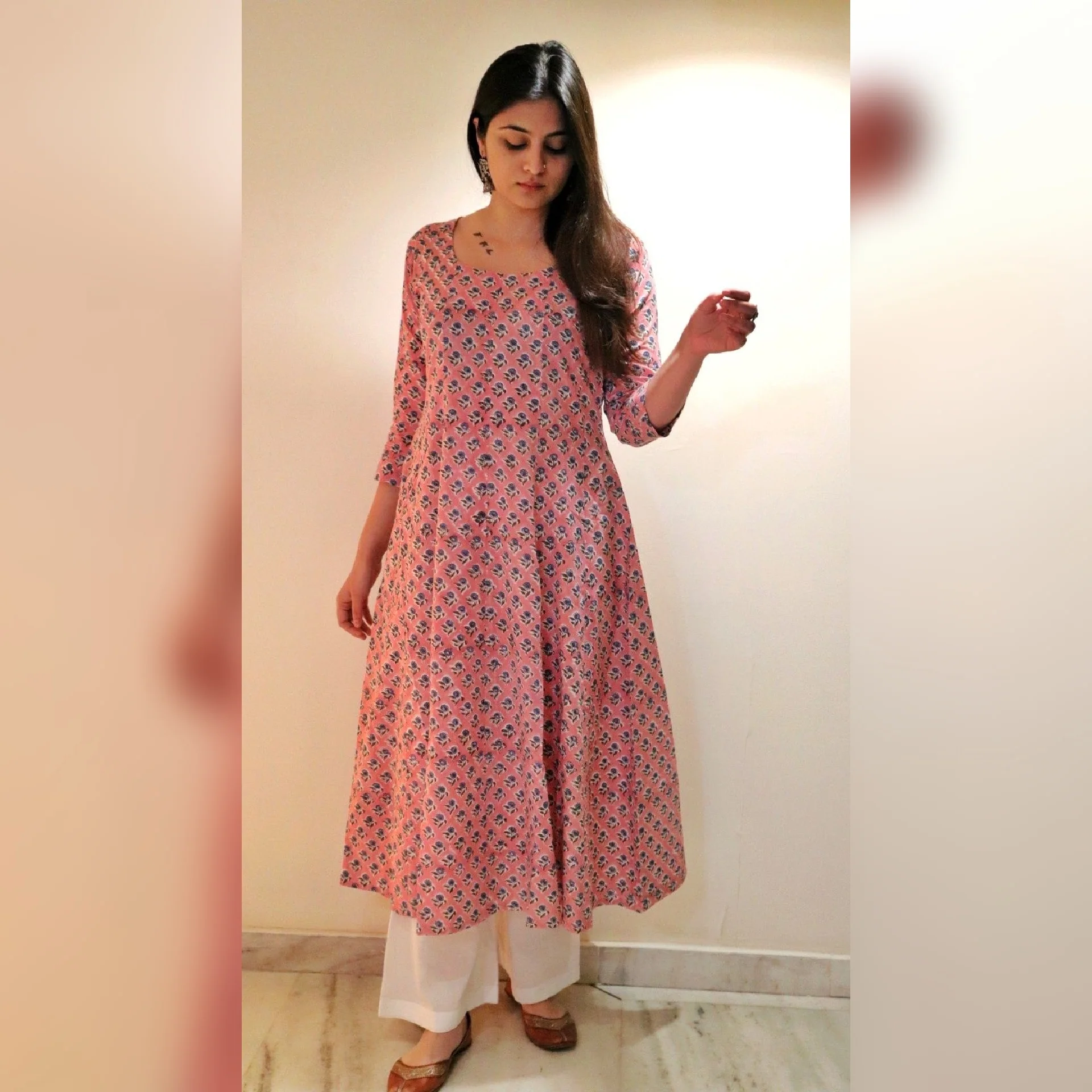 Tanvi hand block printed Kurta - Image 4