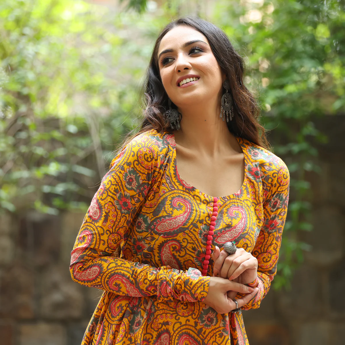 Ullaas Gher paisley jal printed Cotton  Kurta - Image 4