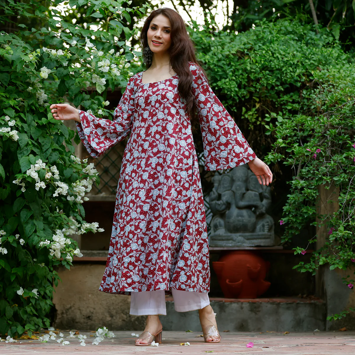 Urwa Cotton Printed  Kurta - Image 3