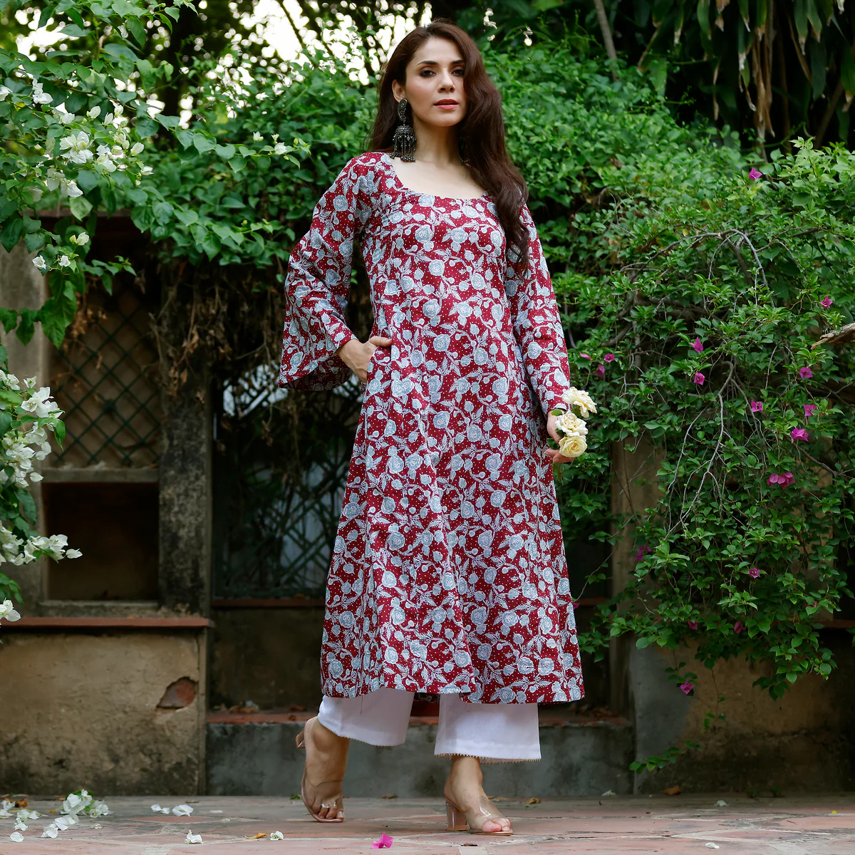 Urwa Cotton Printed  Kurta - Image 5