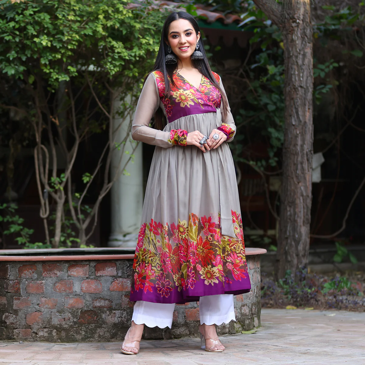 Varahi grey kameez - Image 3