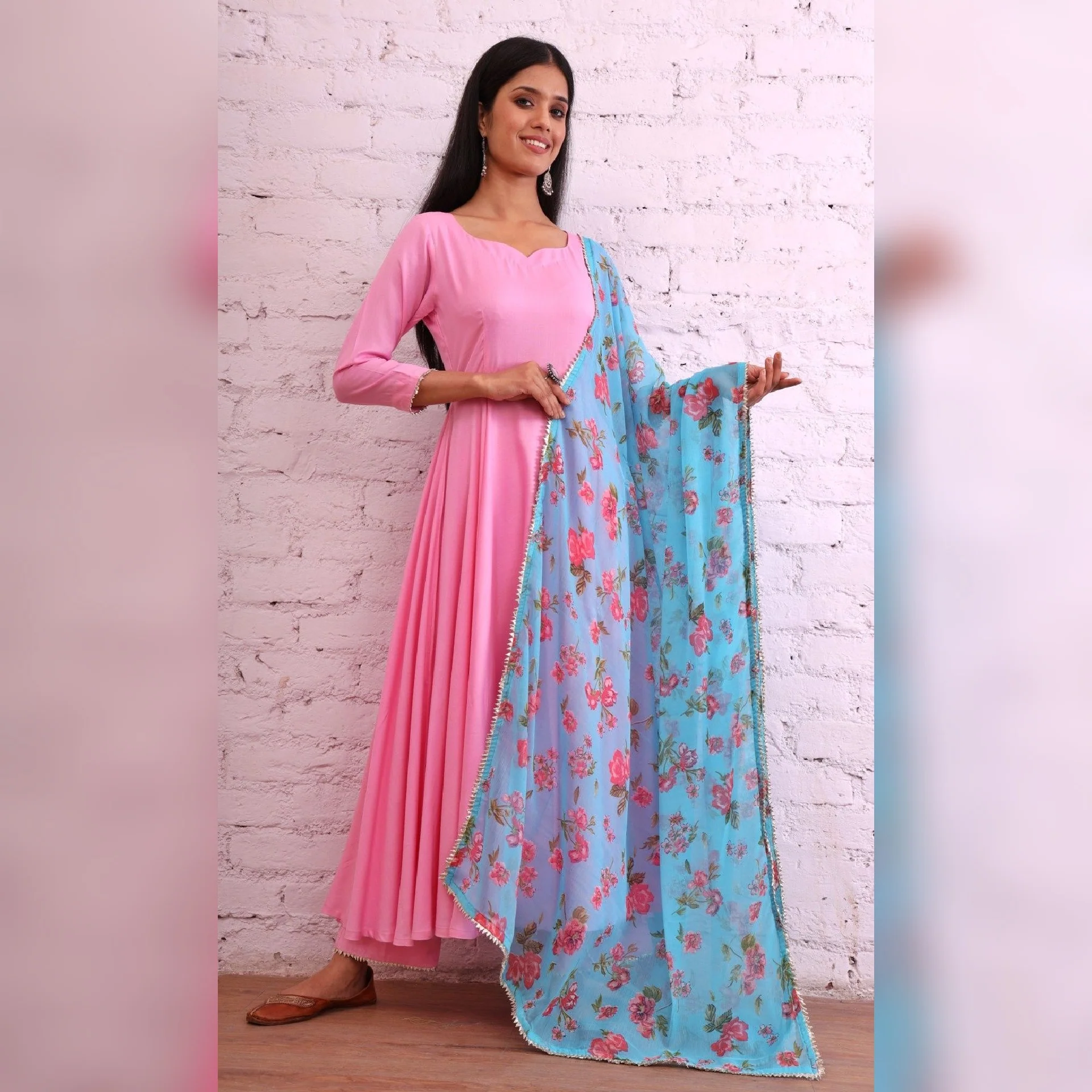 Varisha Rayon Gher set - Image 2