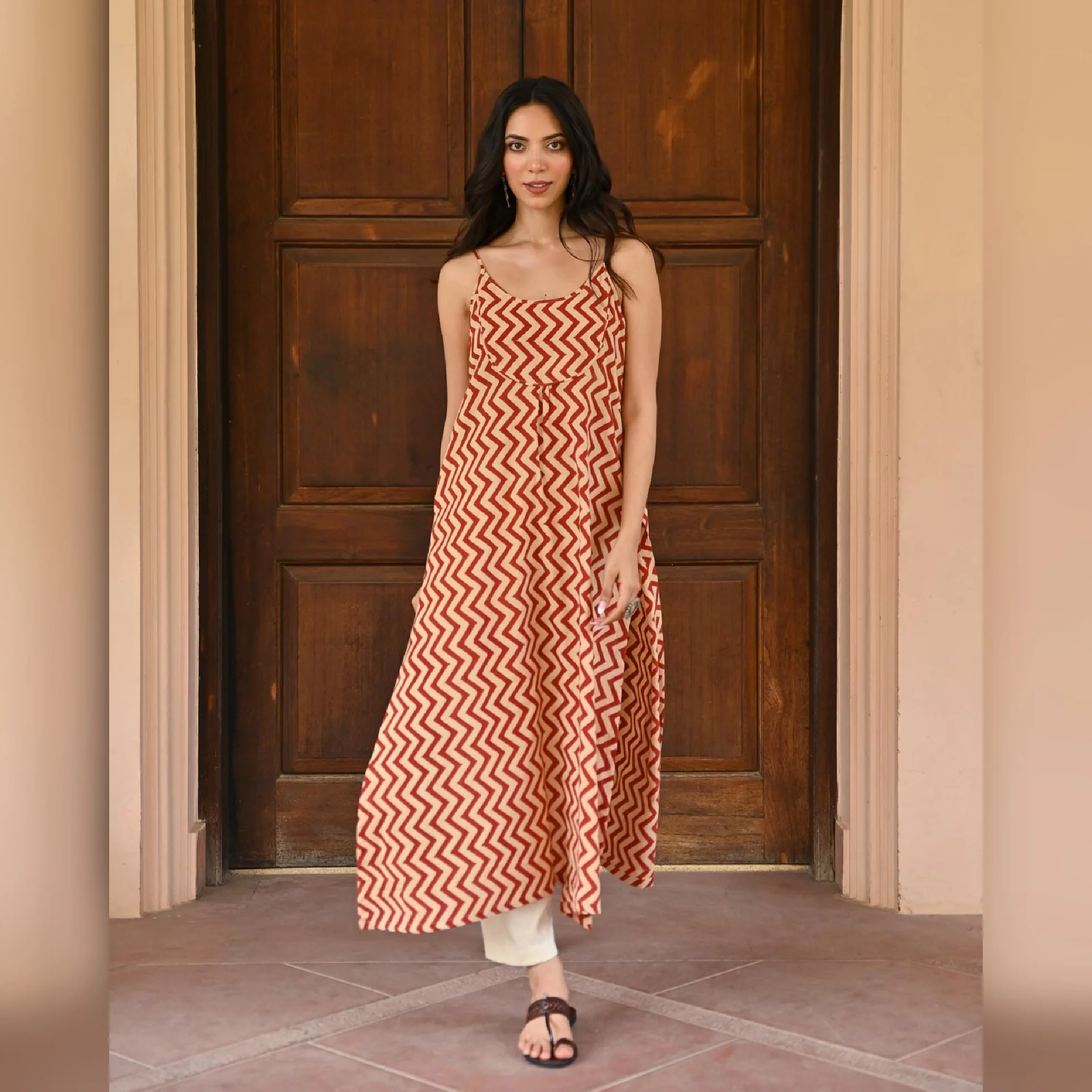 Vidisha Cotton Hand Block Printed Kurta - Image 2