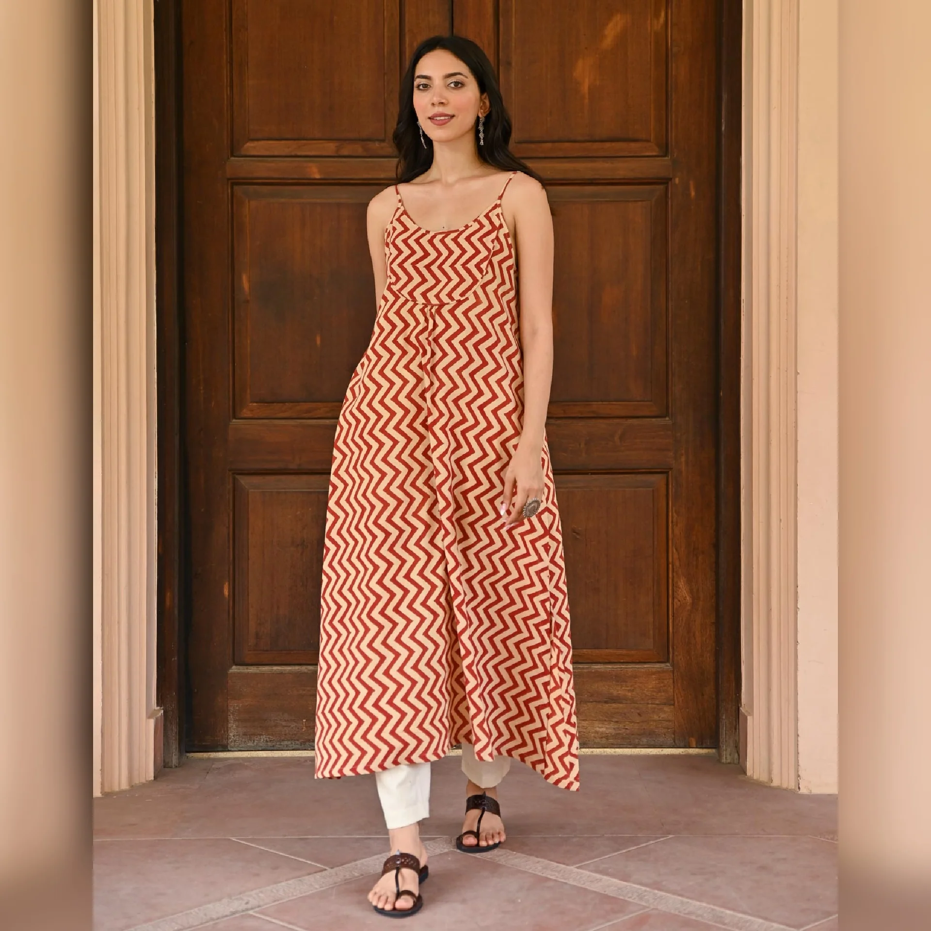 Vidisha Cotton Hand Block Printed Kurta - Image 4