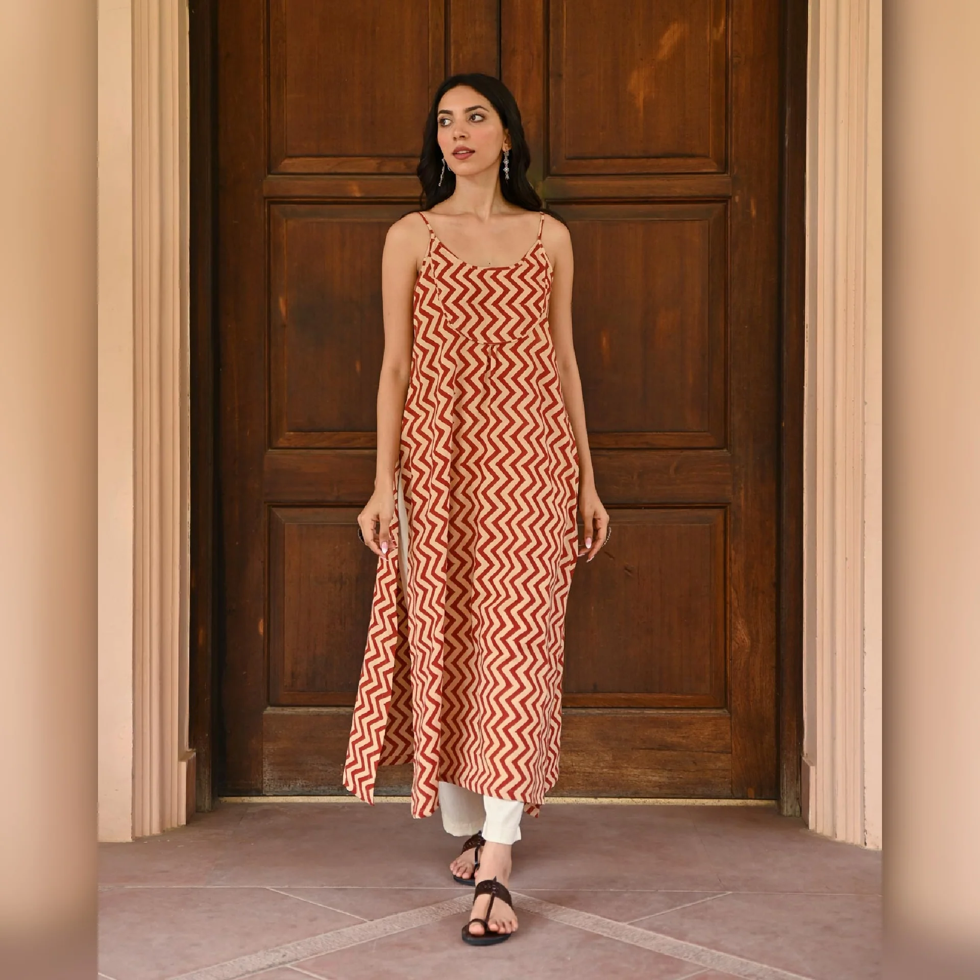 Vidisha Cotton Hand Block Printed Kurta - Image 6