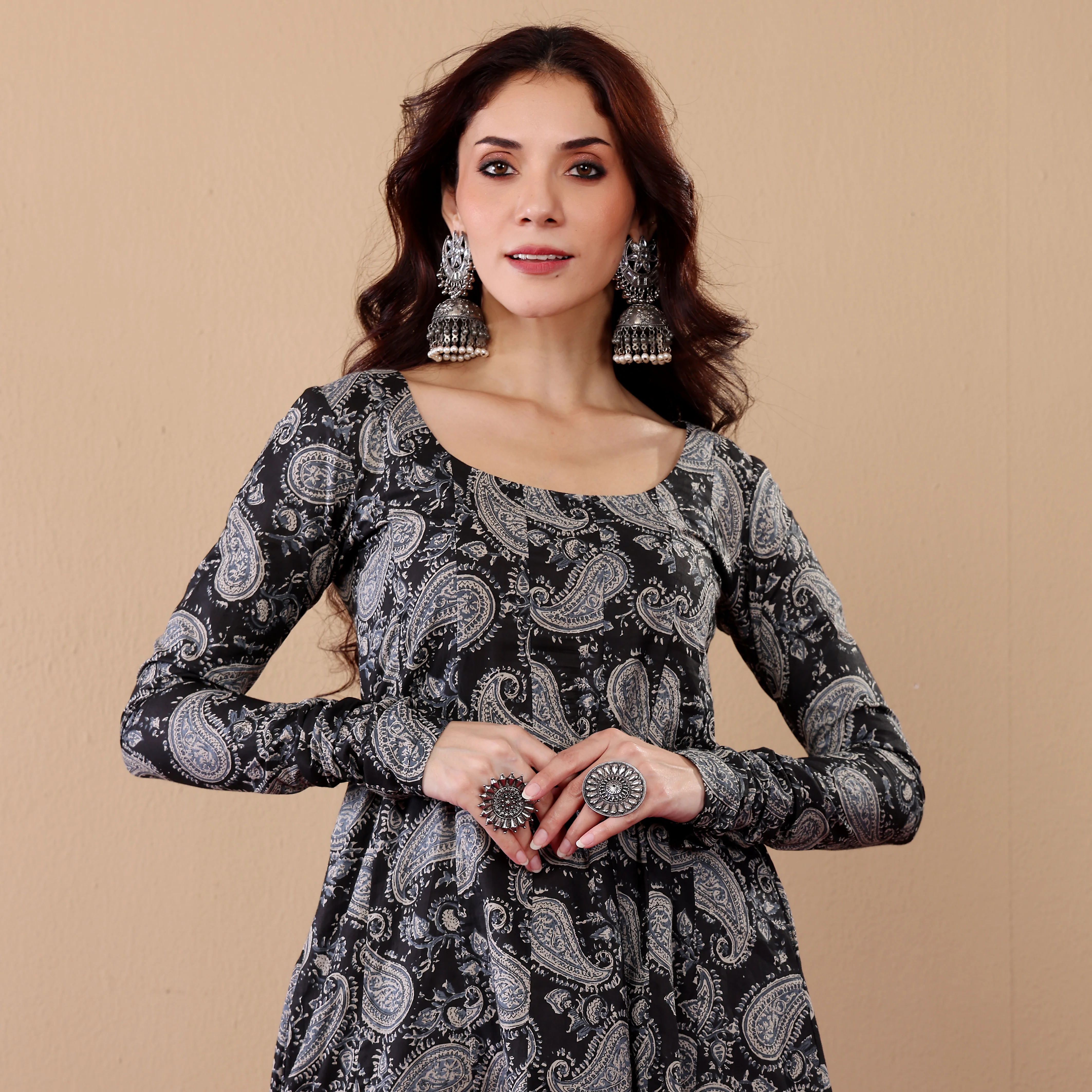 Virasha Kalidar Cotton Kurta - Image 3
