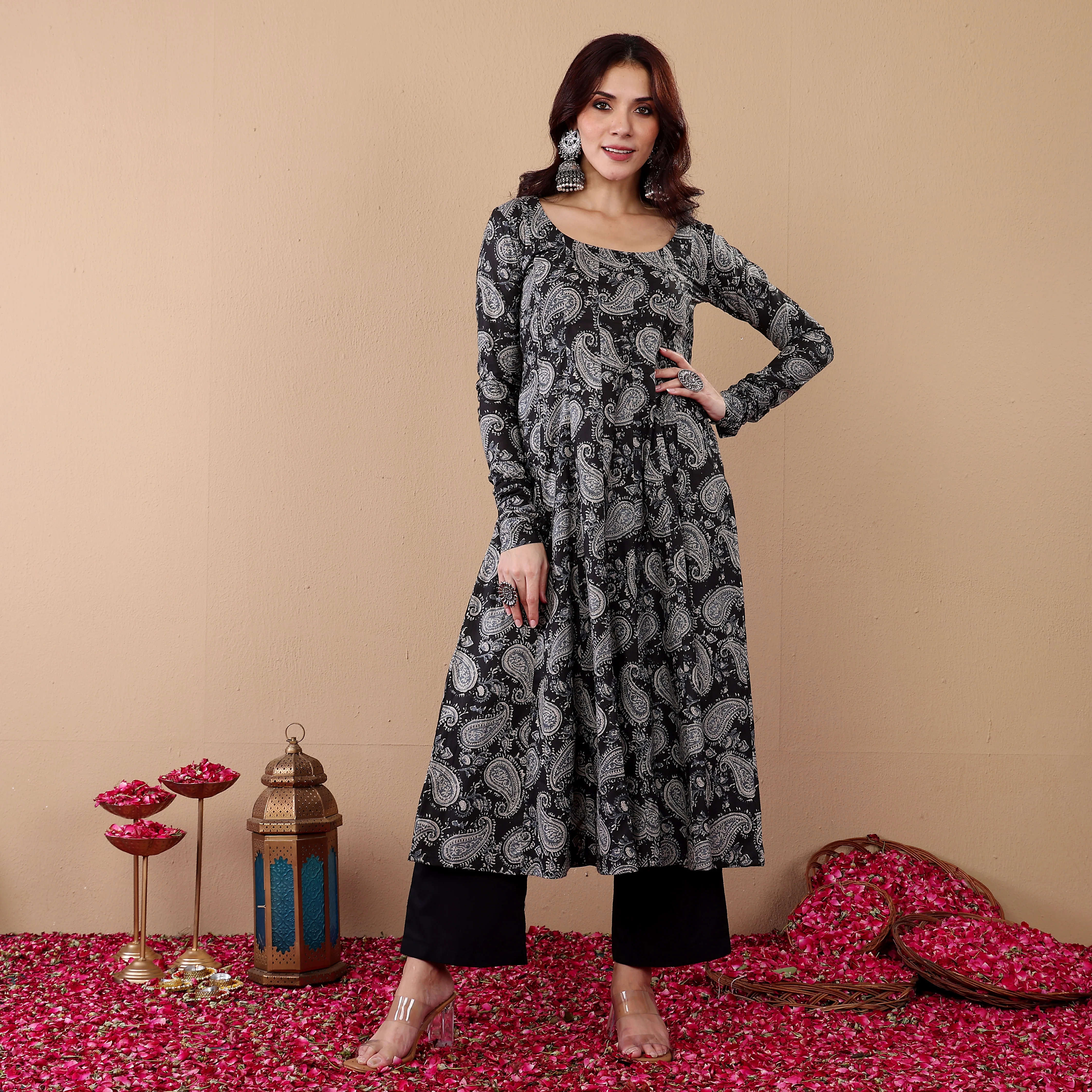 Virasha Kalidar Cotton Kurta - Image 4