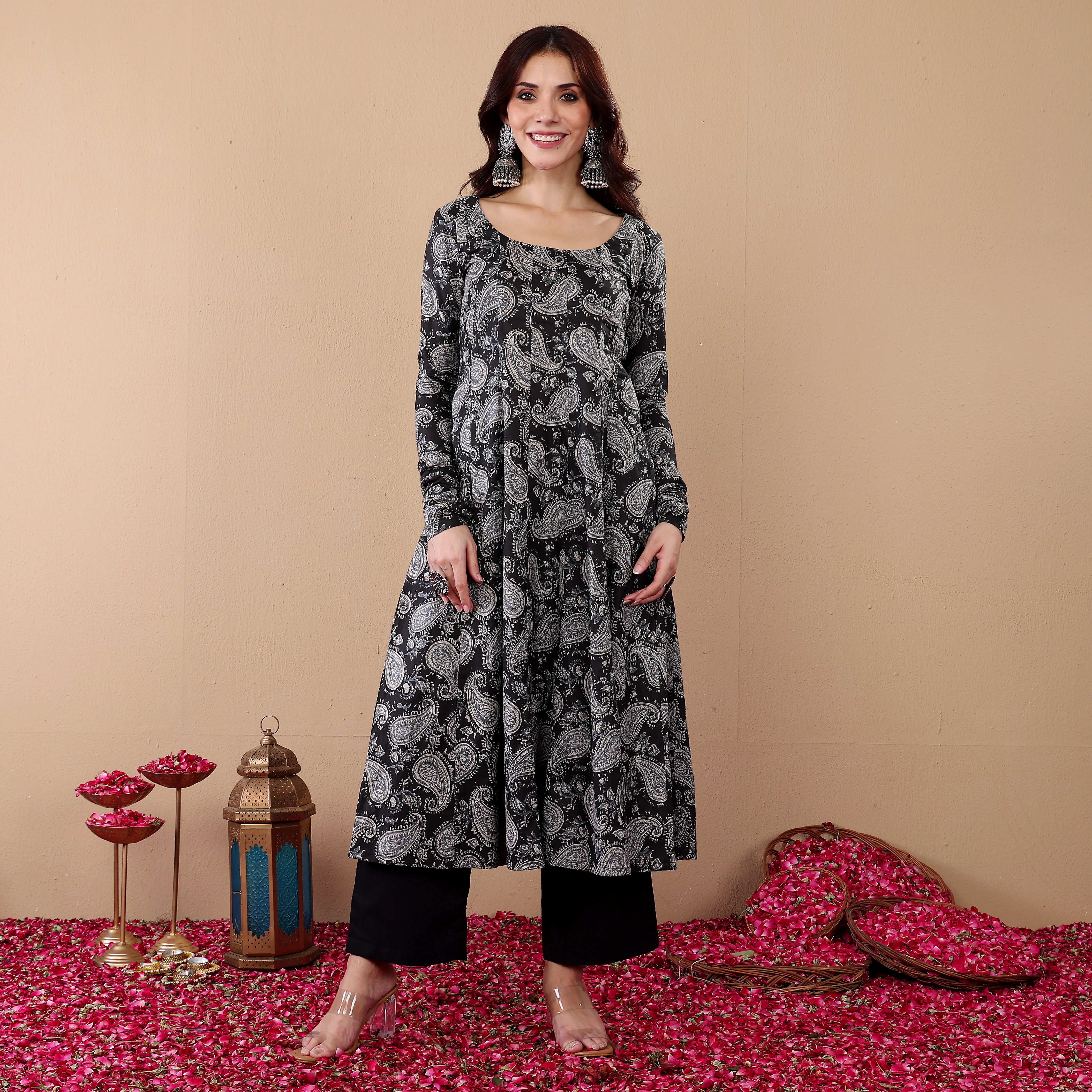Virasha Kalidar Cotton Kurta - Image 5