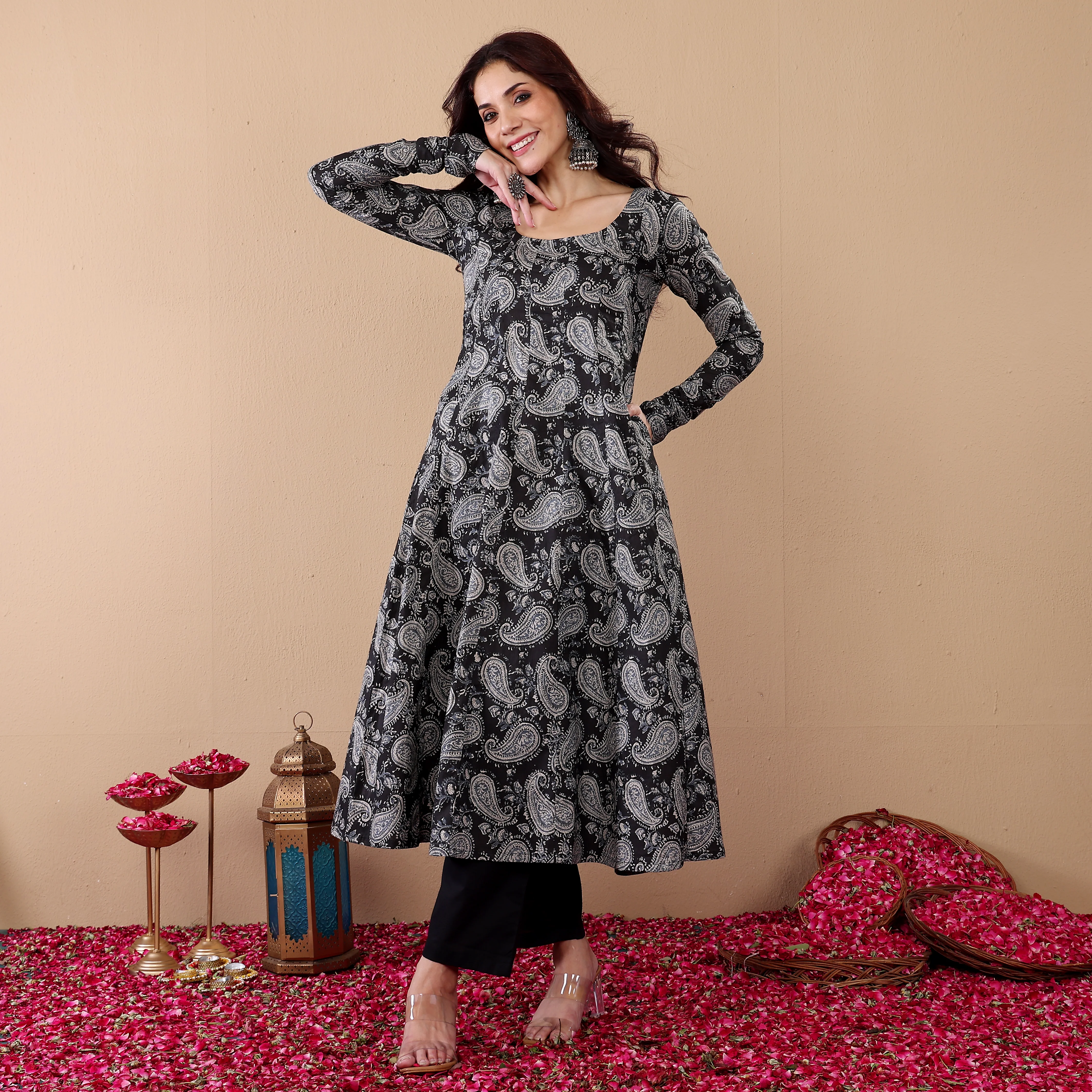 Virasha Kalidar Cotton Kurta - Image 6