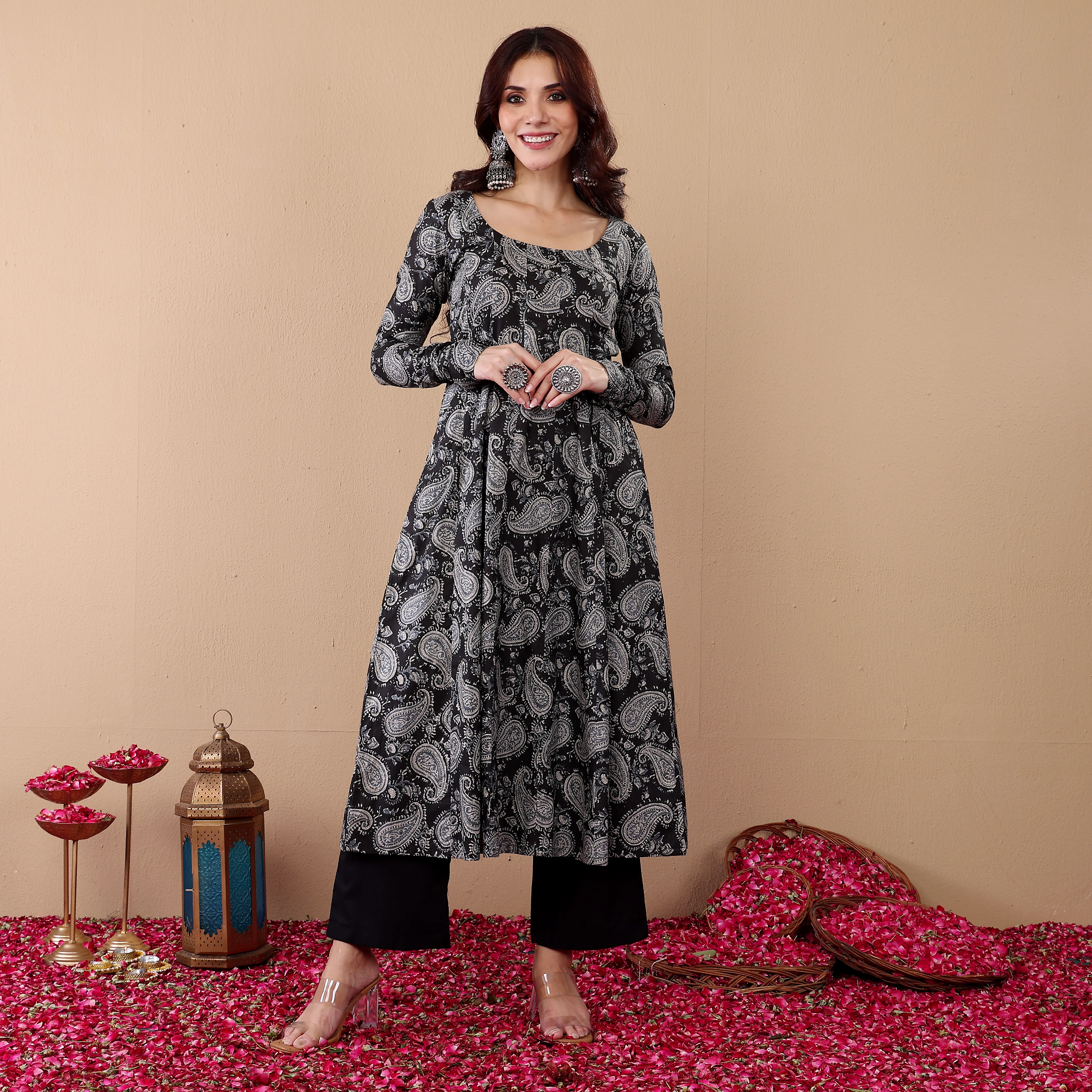 Virasha Kalidar Cotton Kurta - Image 8