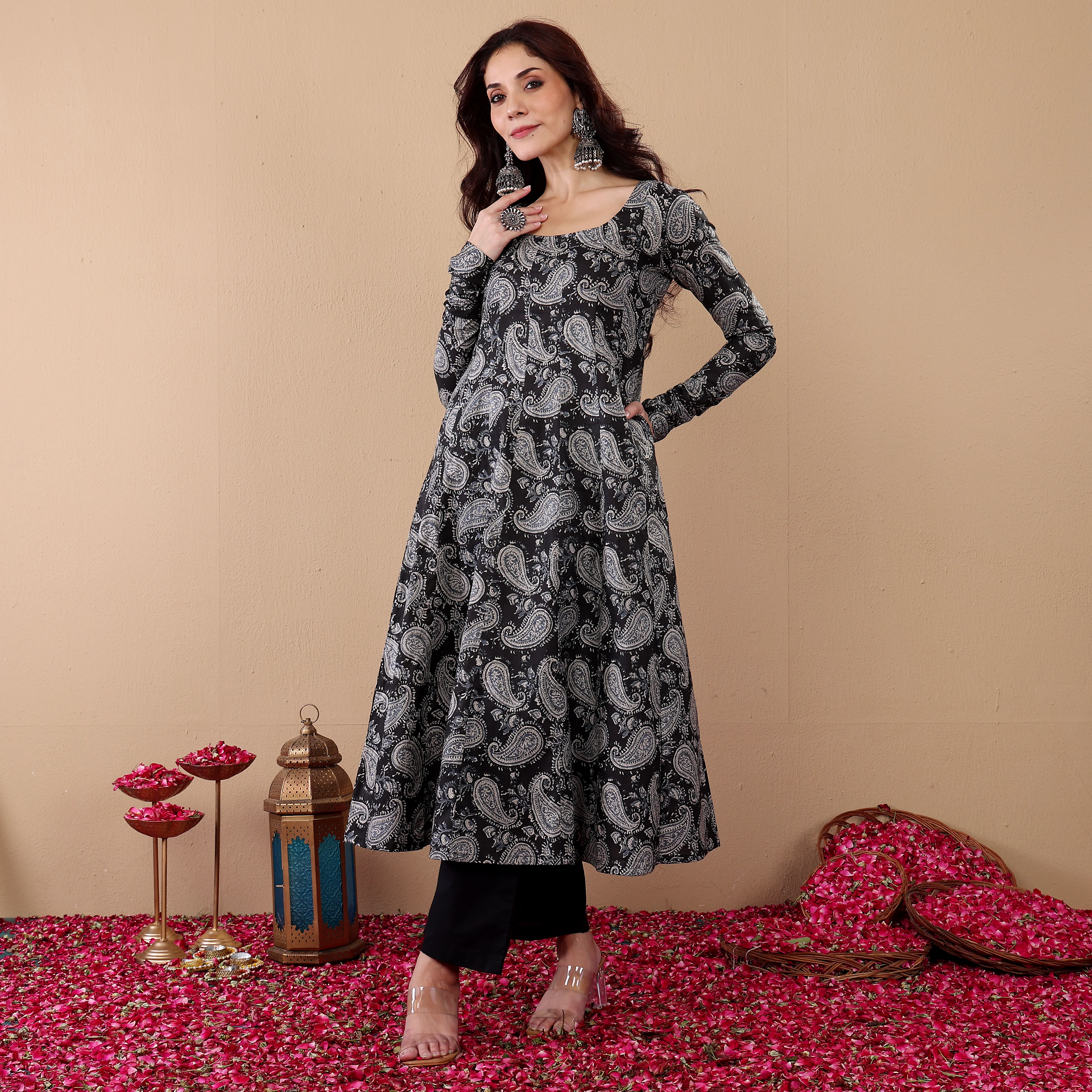 Virasha Kalidar Cotton Kurta - Image 9