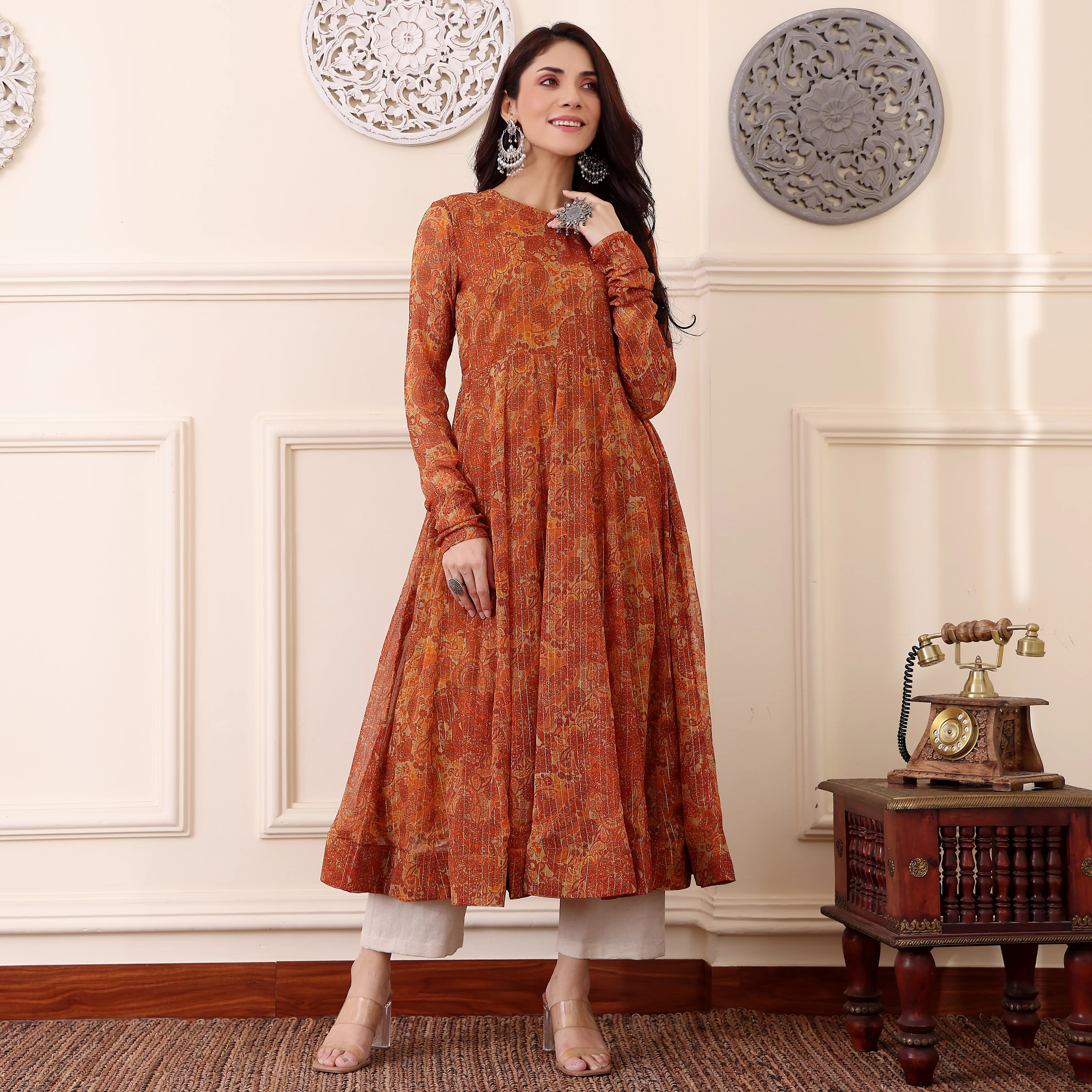 Yanika Georgette Kurta - Image 5