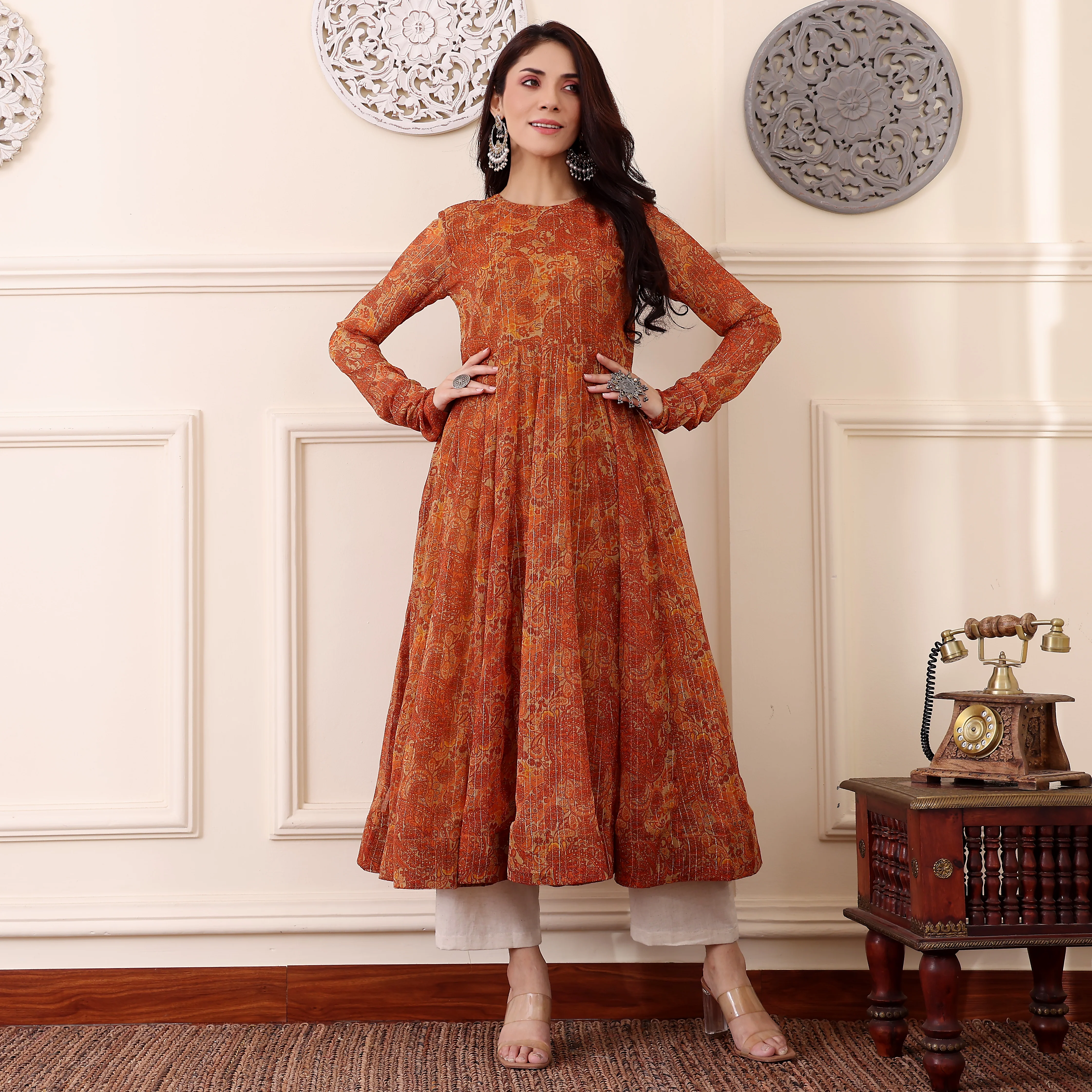 Yanika Georgette Kurta - Image 7